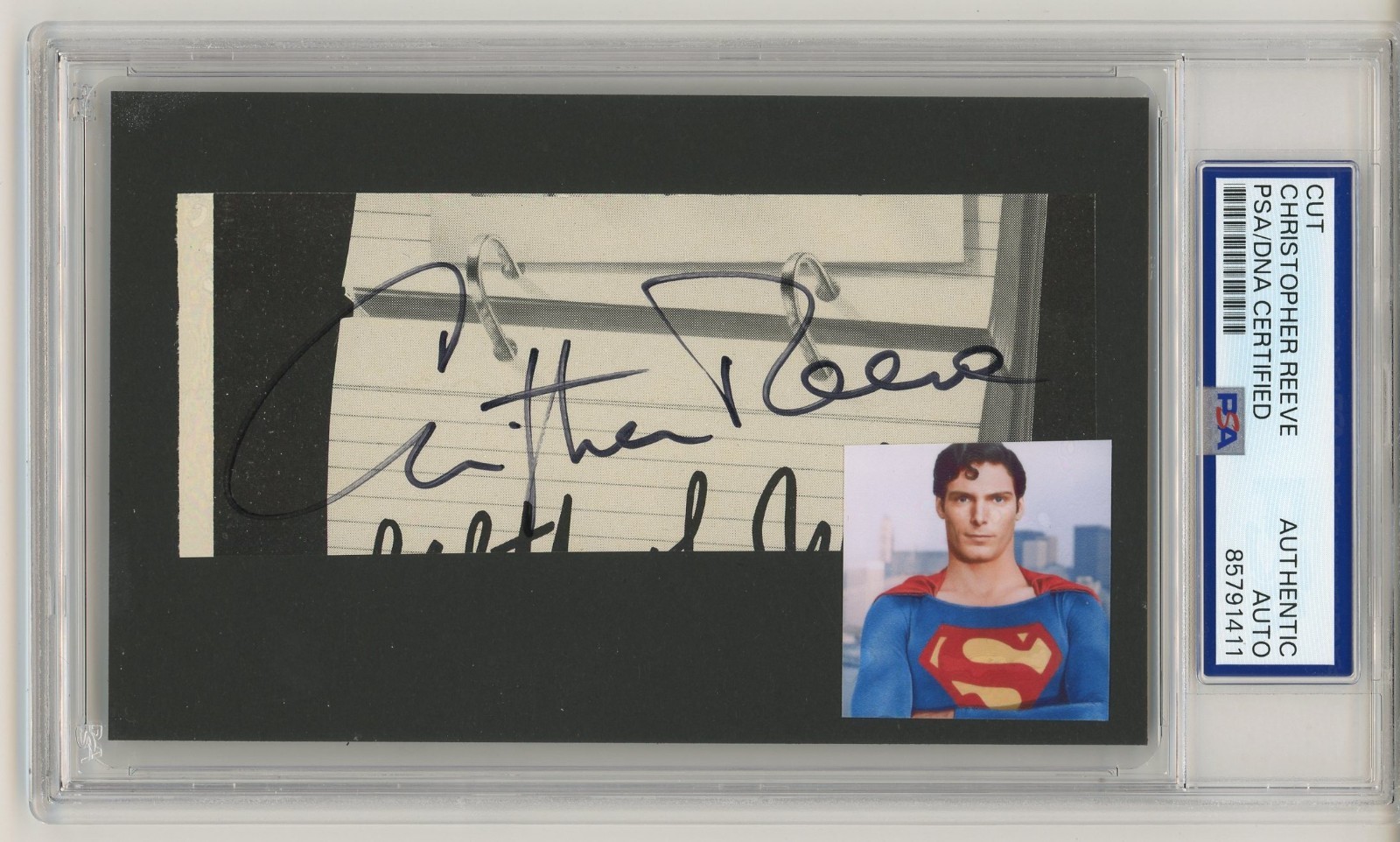 Christopher Reeve ~ Signed Autographed Signature Superman ~ PSA DNA Encased Christopher Reeve ~ Signed Autographed Signature Superman ~ PSA DNA Encased