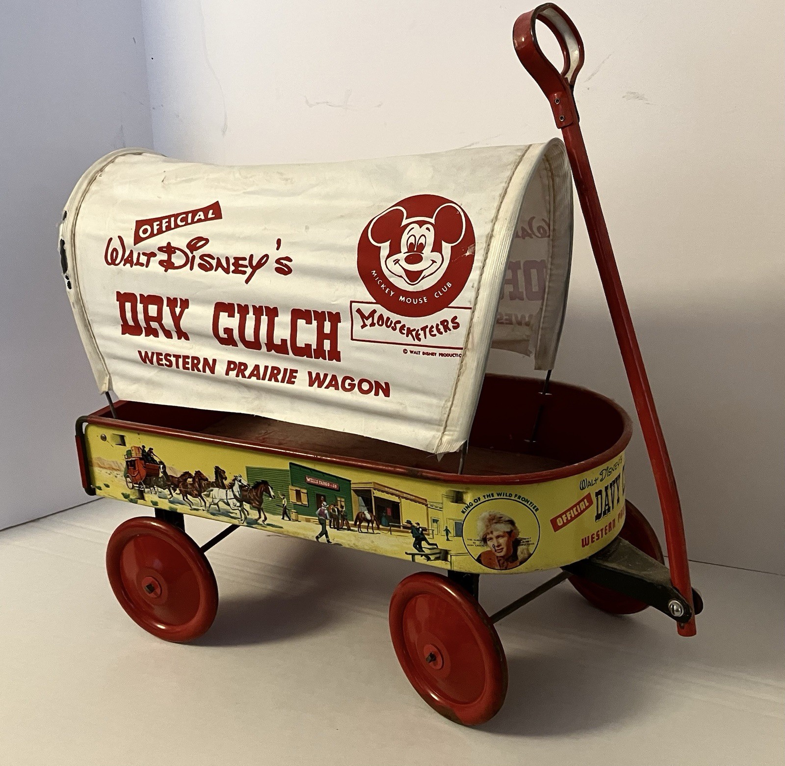Rare 1955 Official Disney, Mickey Mouse Club Western Prarie Wagon / Dry Gulch Rare 1955 Official Disney, Mickey Mouse Club Western Prarie Wagon / Dry Gulch