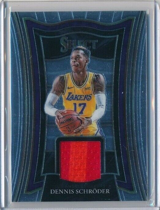 2020-21 Panini Select Basketball Dennis Schroder 2clr Patch Lakers