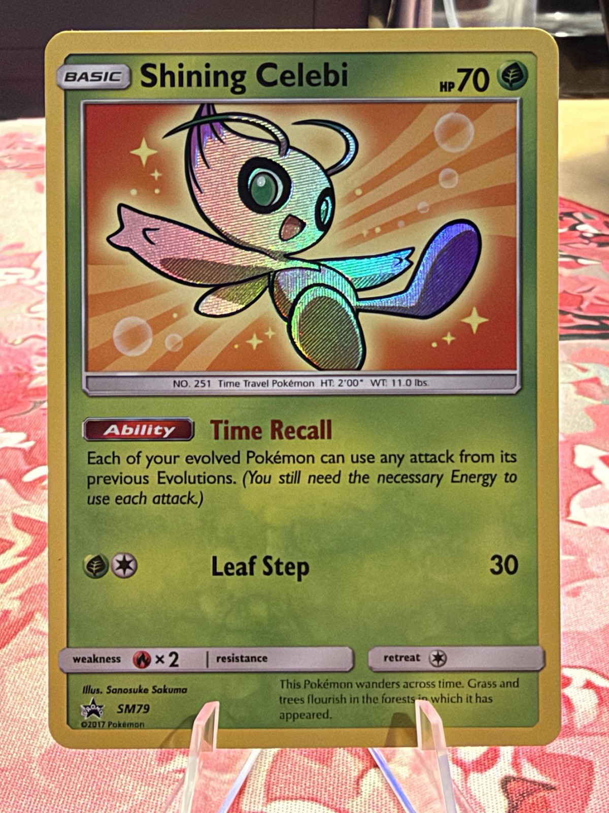 Shining Celebi - SM79 - SM Promos (SMP) LP Pokemon Shining Celebi - SM79 - SM Promos (SMP) LP Pokemon