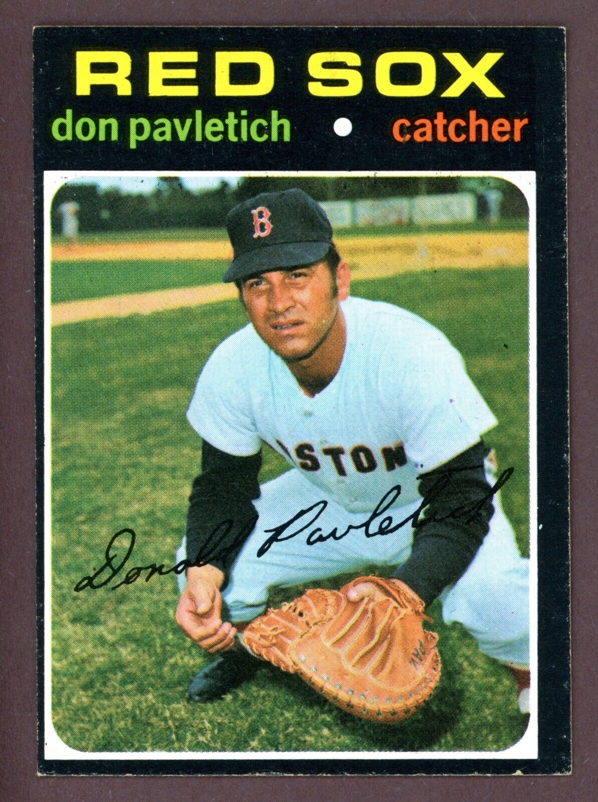 1971 Topps Baseball #409 Don Pavletich Boston Red Sox - ID016