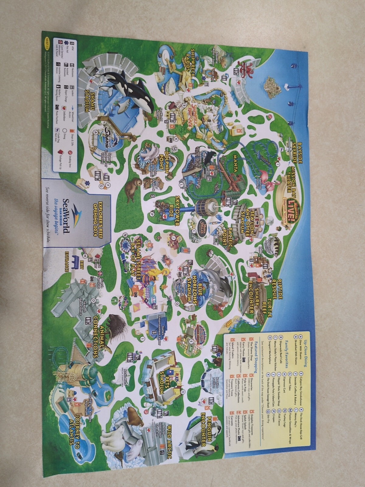 2013 Sea World San Diego Park Map & Guide 2013 Sea World San Diego Park Map & Guide