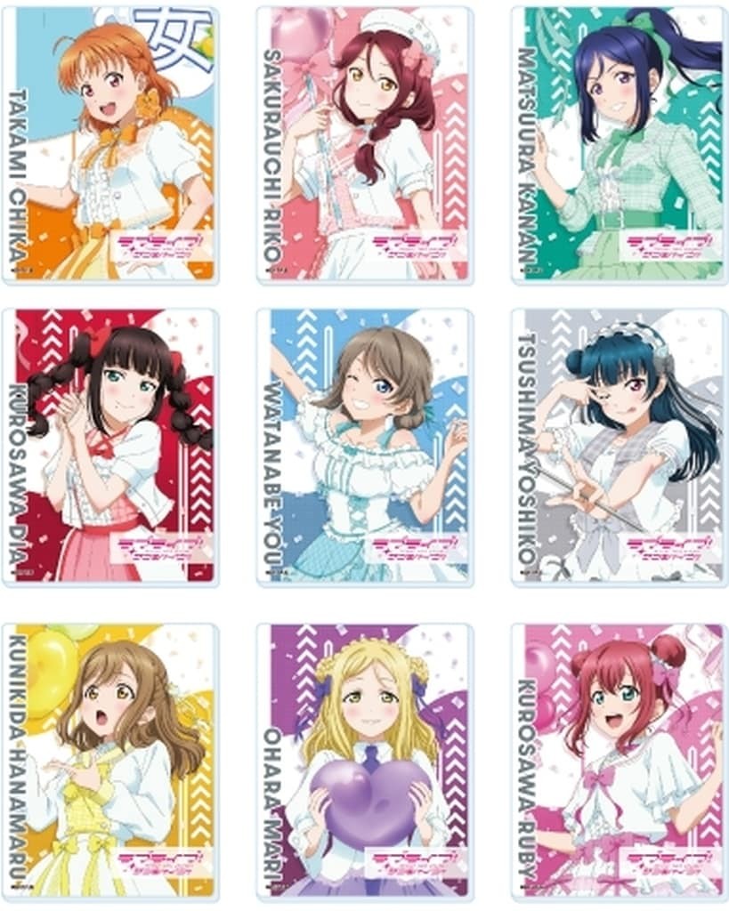 Love Live Sunshine Acrylic Card Parade ver. Set of 9 Japan
