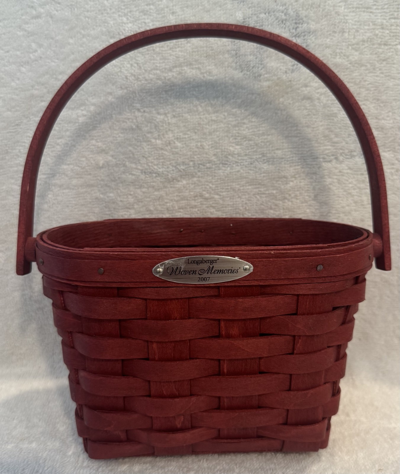 Longaberger 2007 Red Woven Memories Basket Longaberger 2007 Red Woven Memories Basket