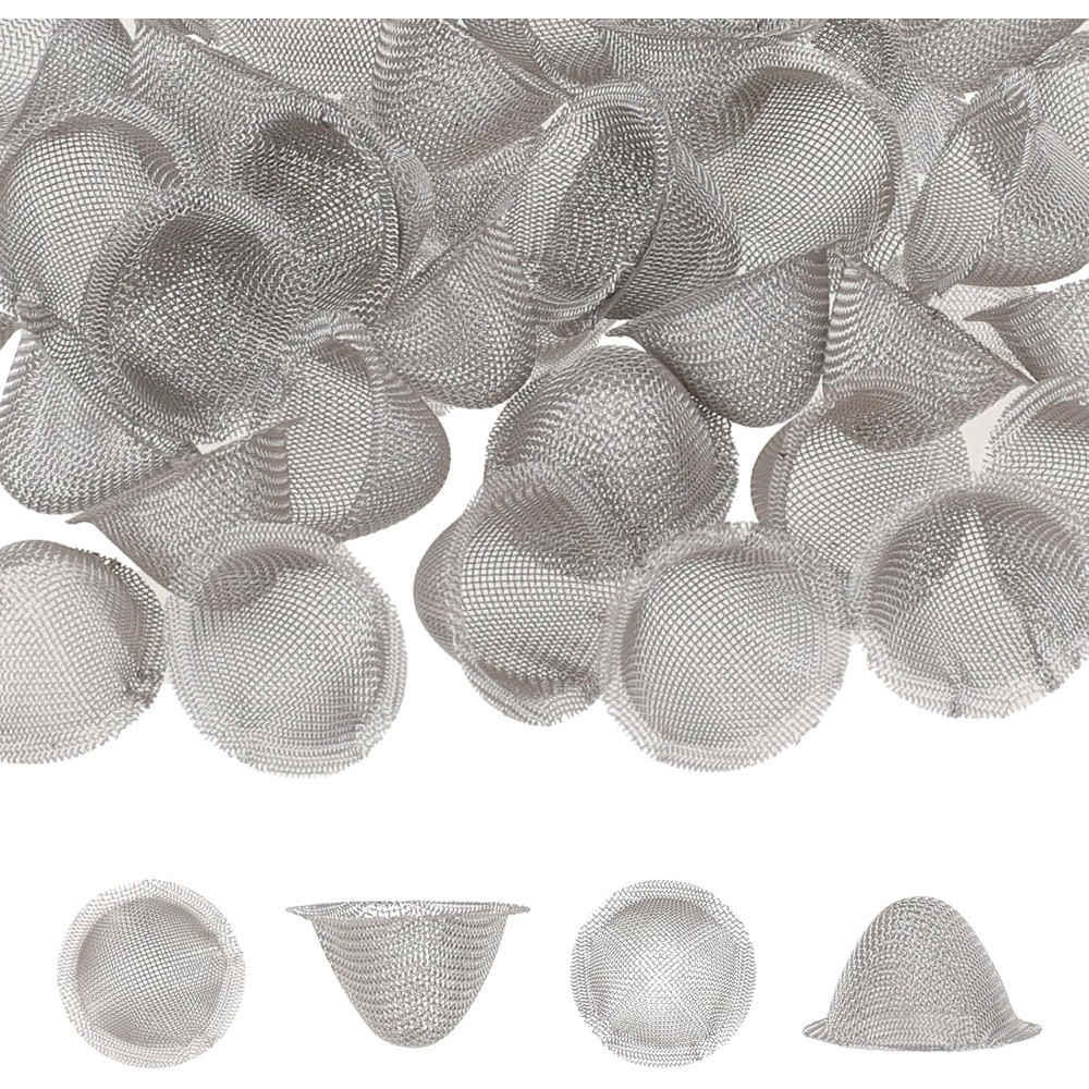 40 Pieces 3/4 Inch Bowl Screens s, Stainless Steel Mesh Clean Screens with 40 Pieces 3/4 Inch Bowl Screens s, Stainless Steel Mesh Clean Screens with