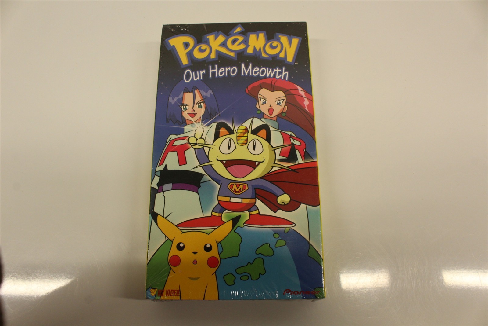Vintage 1998 Pokemon Our Hero Meowth VHS Video Tape Factory Sealed Collectible Vintage 1998 Pokemon Our Hero Meowth VHS Video Tape Factory Sealed Collectible