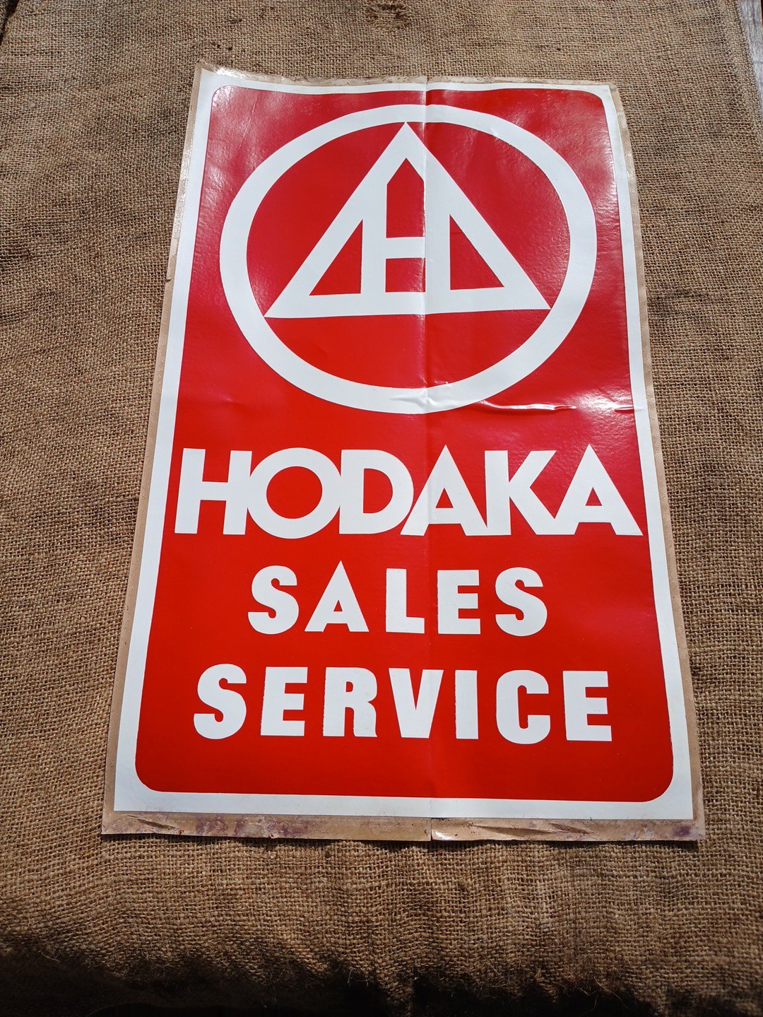 Vintage 1970s Hodaka Motorcycles Decal Sign Dealership Door Window Sticker 20x12 Vintage 1970s Hodaka Motorcycles Decal Sign Dealership Door Window Sticker 20x12