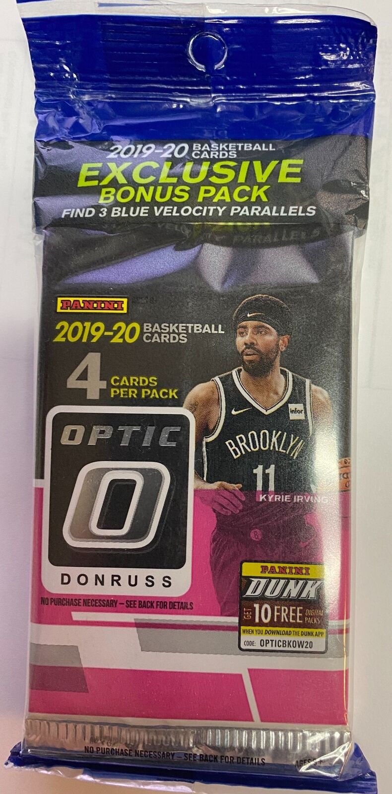 🔥🏀 (1) New 2019-20 Panini Basketball Optic NBA Cello Pack - Zion, Morant?