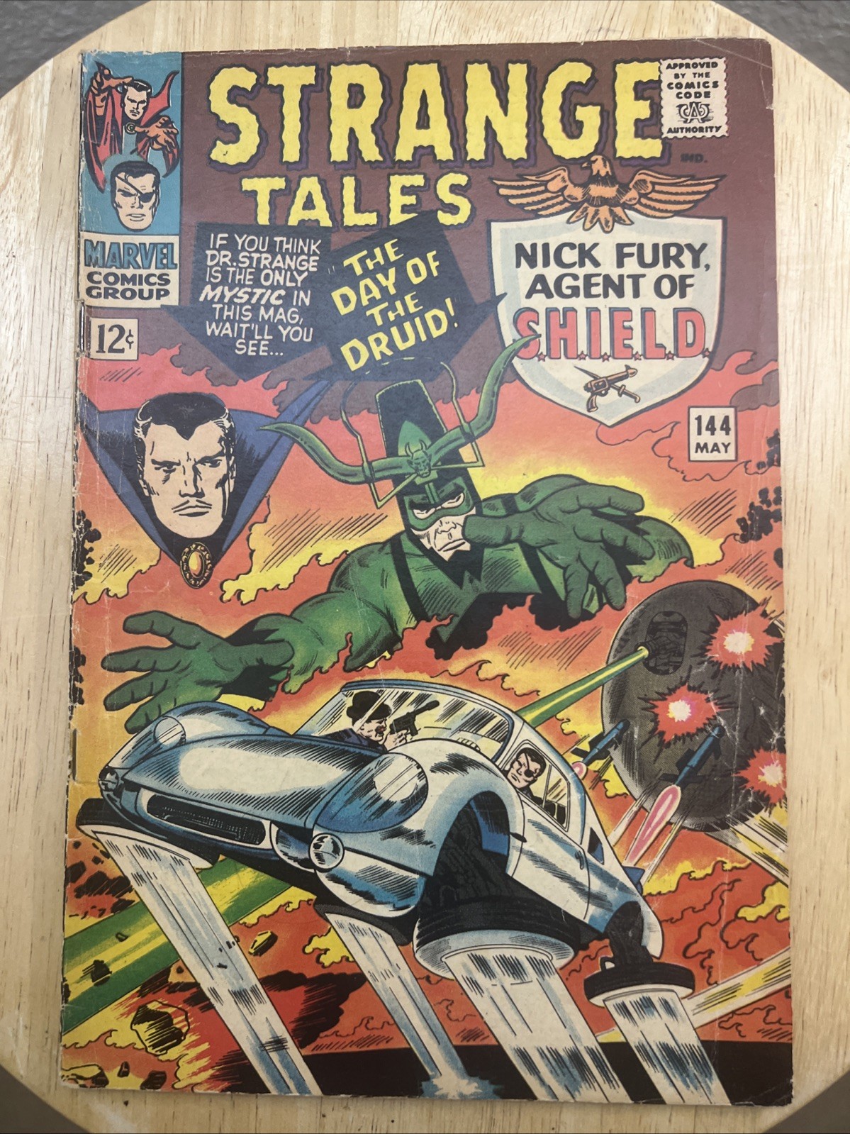 Strange Tales #144 THE DRUID STEVE DITKO JACK KIRBY Silver Age Marvel 1966 GOOD- Strange Tales #144 THE DRUID STEVE DITKO JACK KIRBY Silver Age Marvel 1966 GOOD-