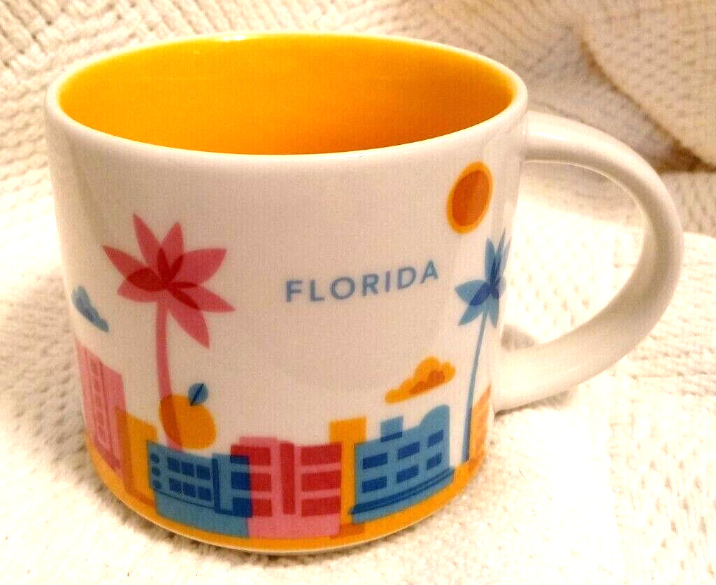 Starbucks Cup 2015 Florida You Are Here Collection 14 oz. Coffee Tea Mug No Box