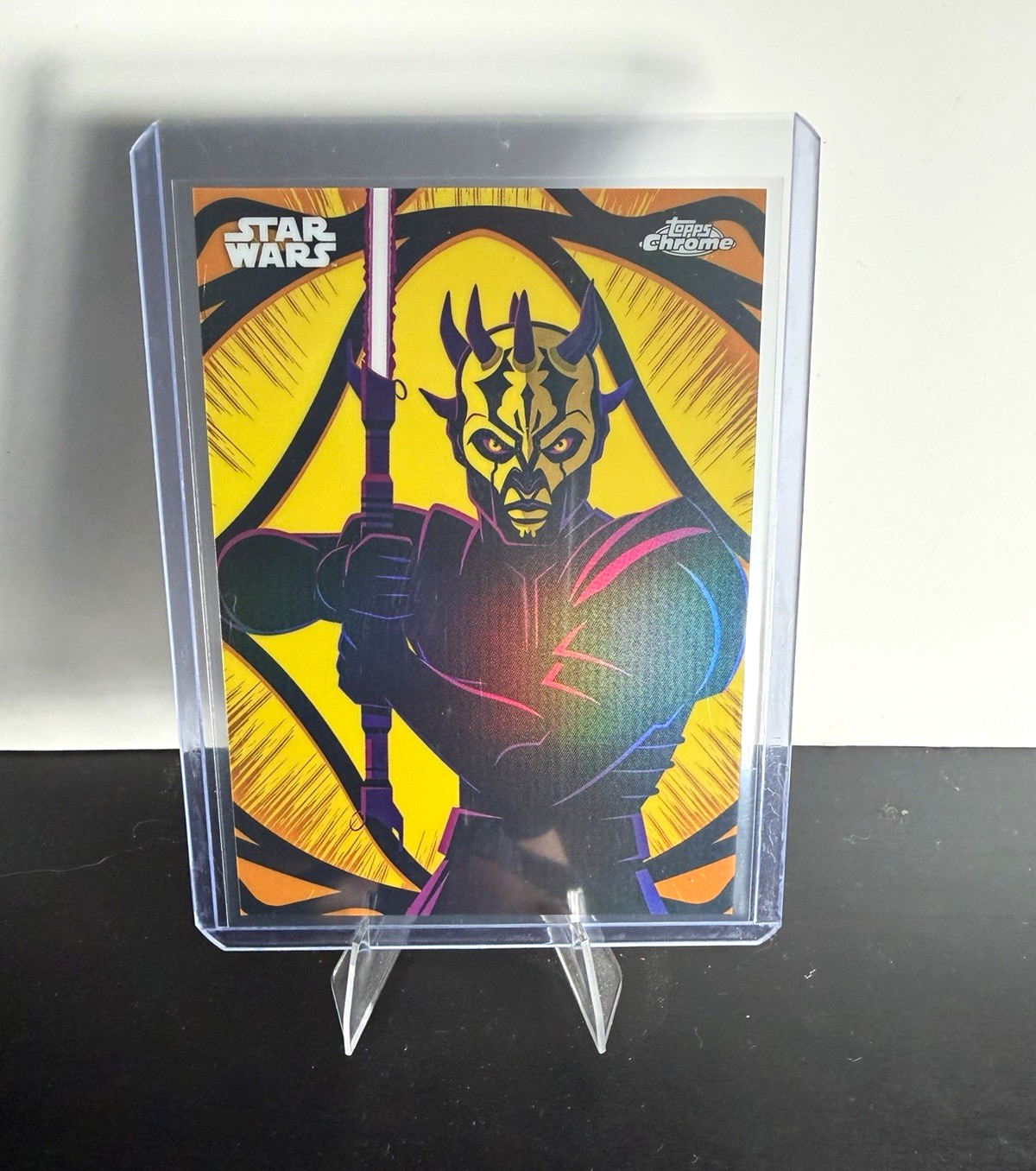 2026 Topps Chrome Star Wars Kyber Light Savage Opress KL-28 Eric Tan Card 2026 Topps Chrome Star Wars Kyber Light Savage Opress KL-28 Eric Tan Card