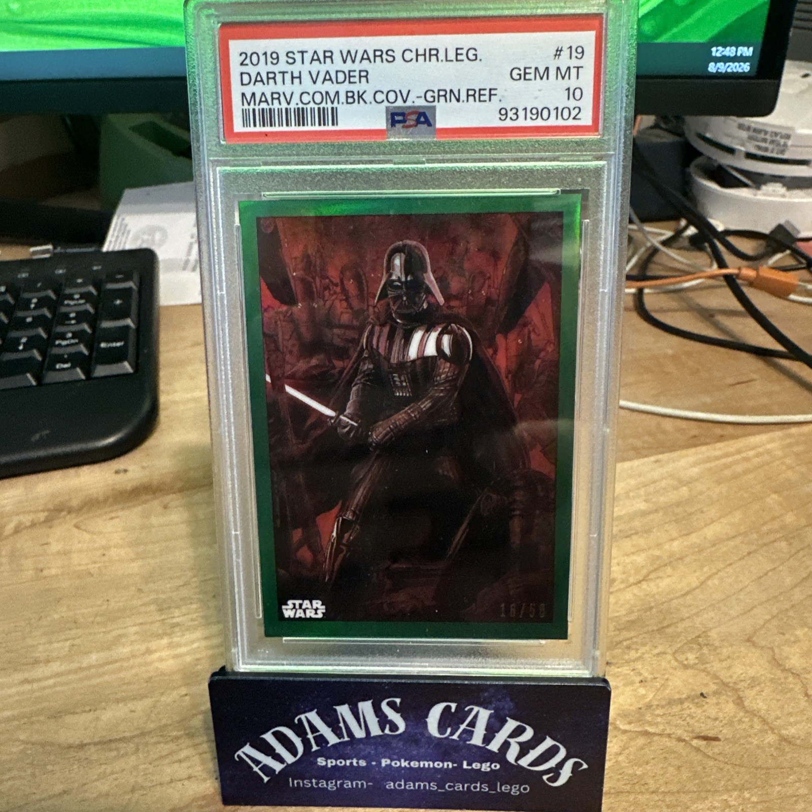 2019  TOPPS STAR WARS CHROME LEGACY MARVEL BOOK COVERS # MC-19  # /50   PSA 10