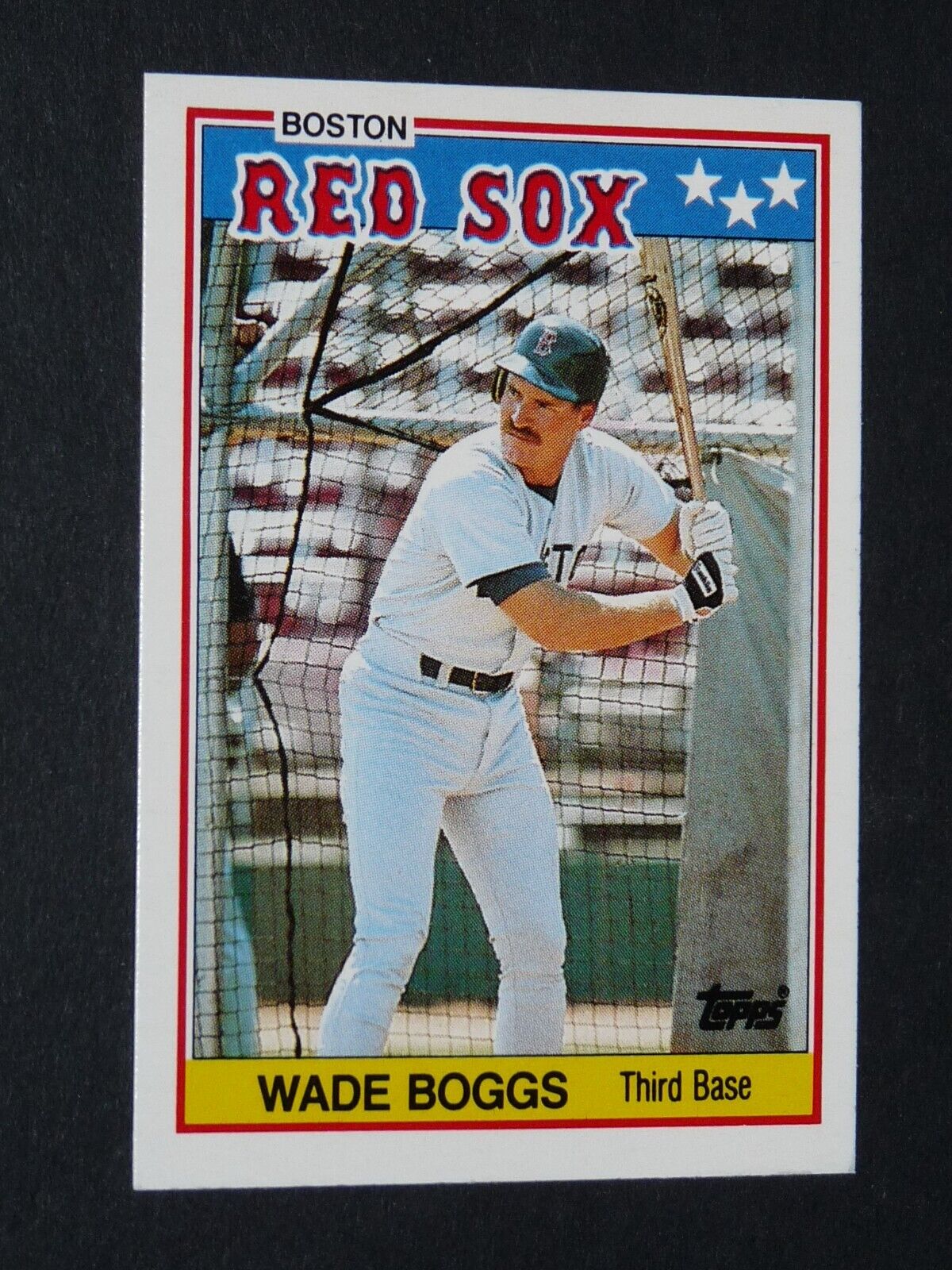1988 TOPPS MINI BASEBALL CARD #4 WADE BOGGS BOSTON RED SOX