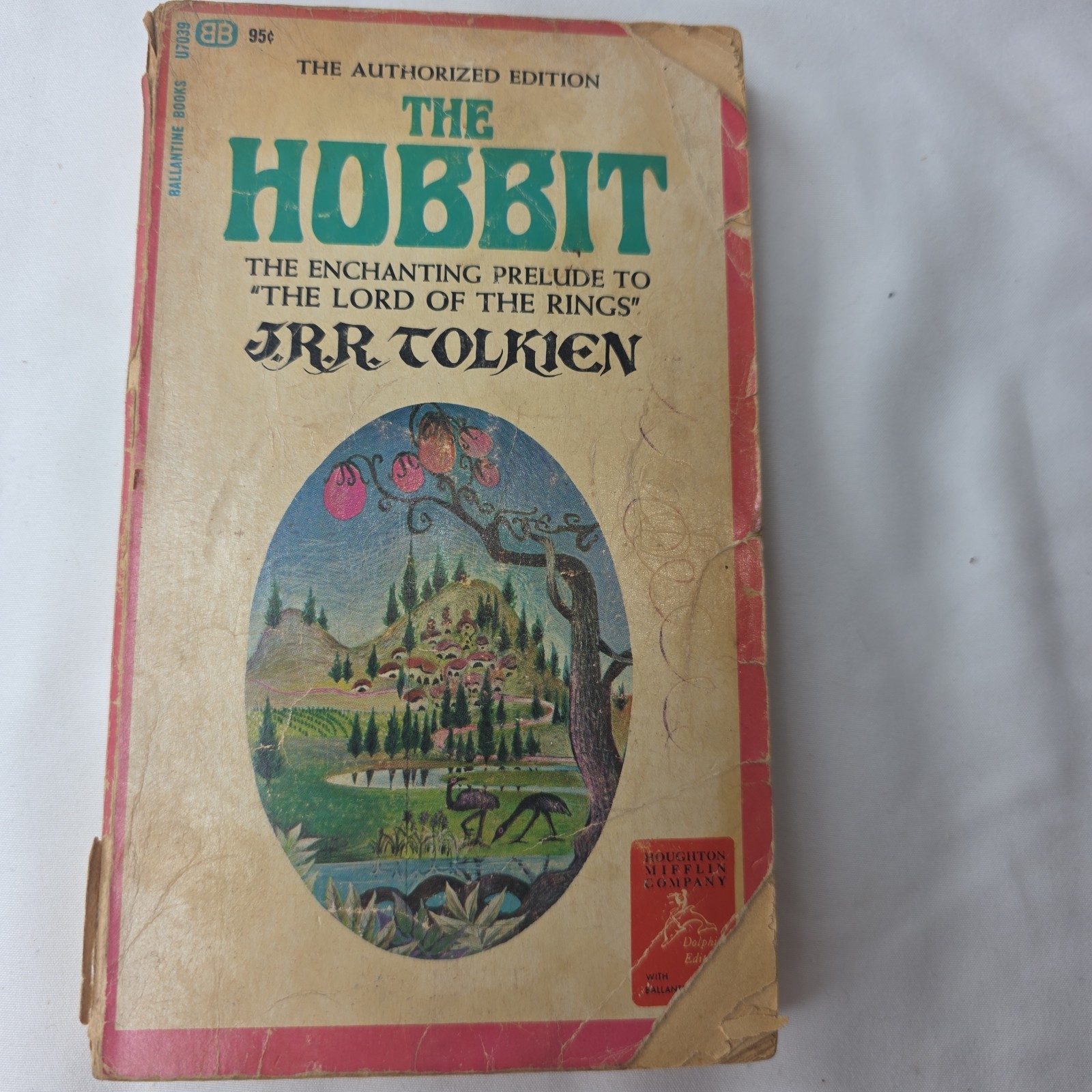THE HOBBIT by J.R.R. Tolkien 1967 Ballantine Paperback LOTR Lord of the Rings THE HOBBIT by J.R.R. Tolkien 1967 Ballantine Paperback LOTR Lord of the Rings