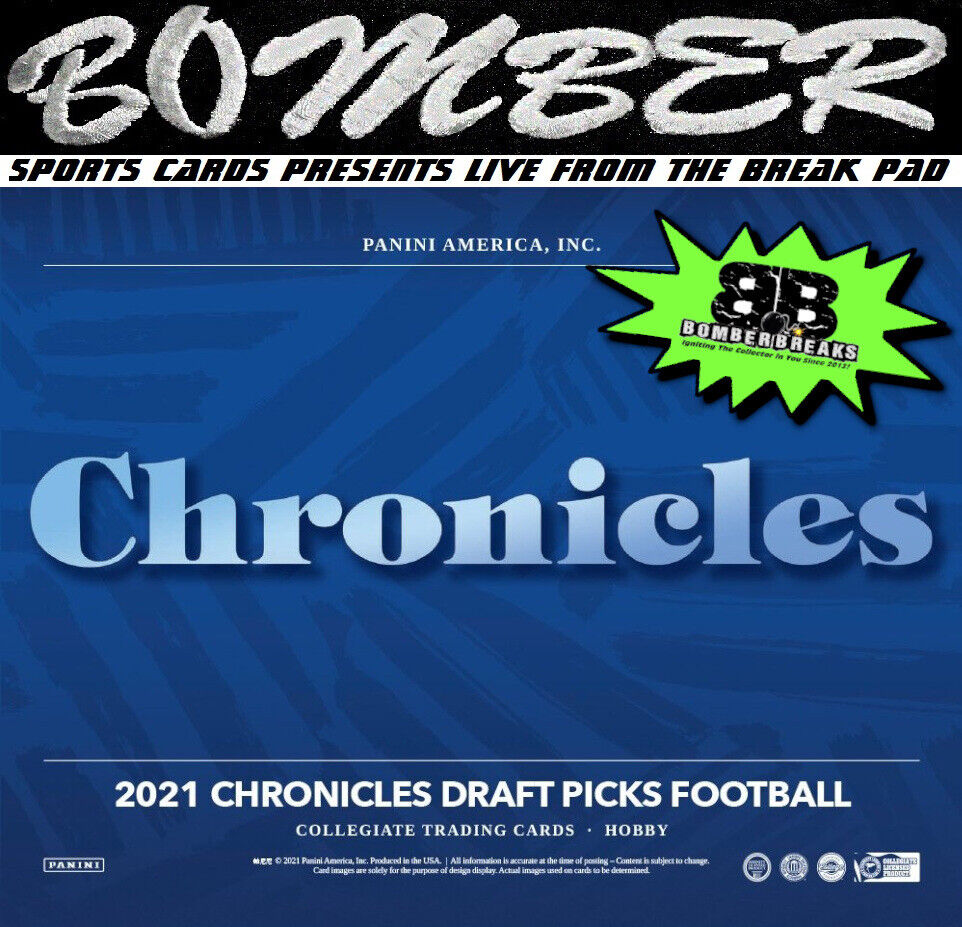 New York Jets 2021 Panini Chronicles Draft Picks Football 4-Box Break 1