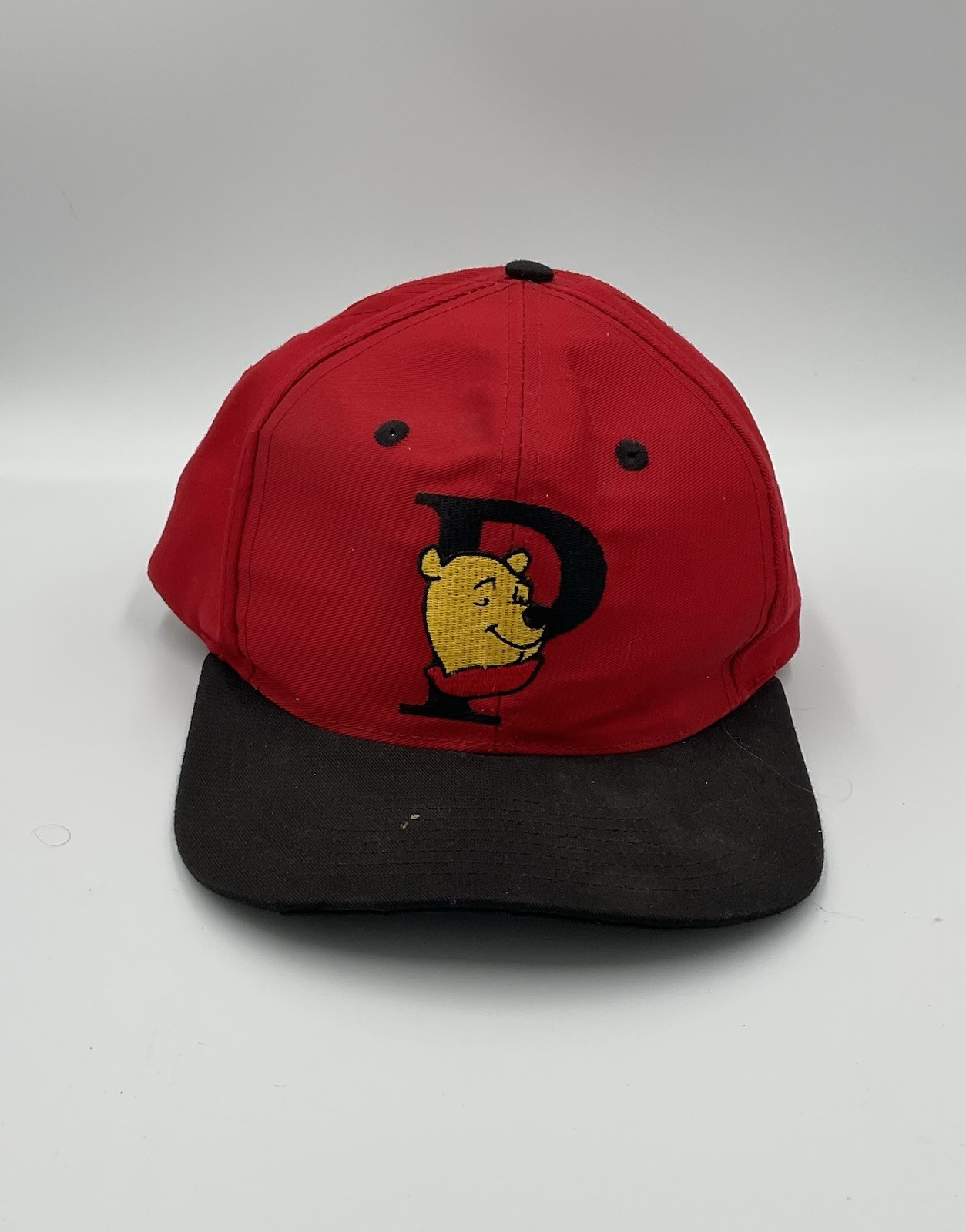 Vtg 90's Disney Store Winnie The Pooh Hat Embroidered Snapback Adjustable