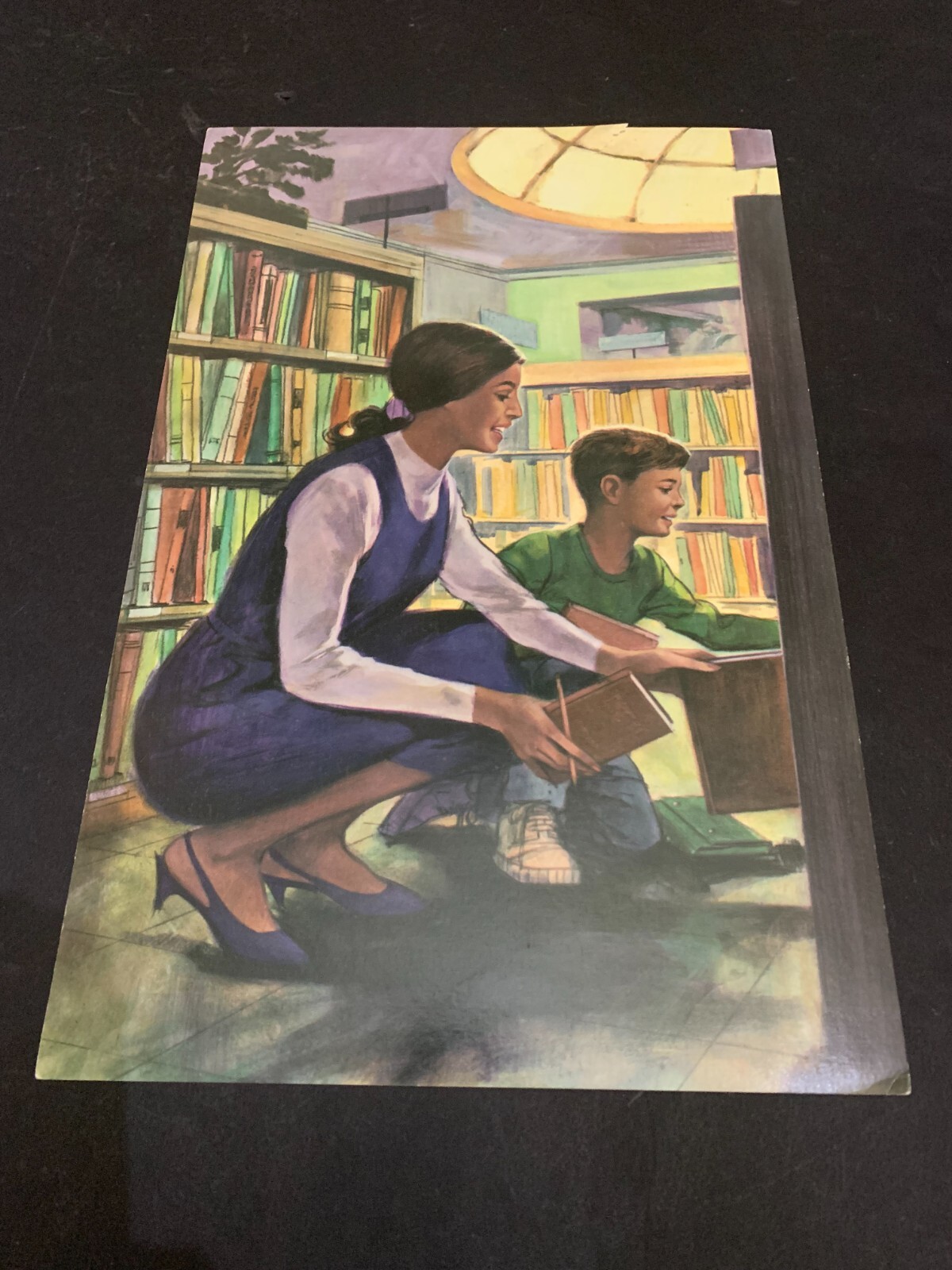Vintage 1967 McGraw Hill Classroom Teaching Poster The Librarian