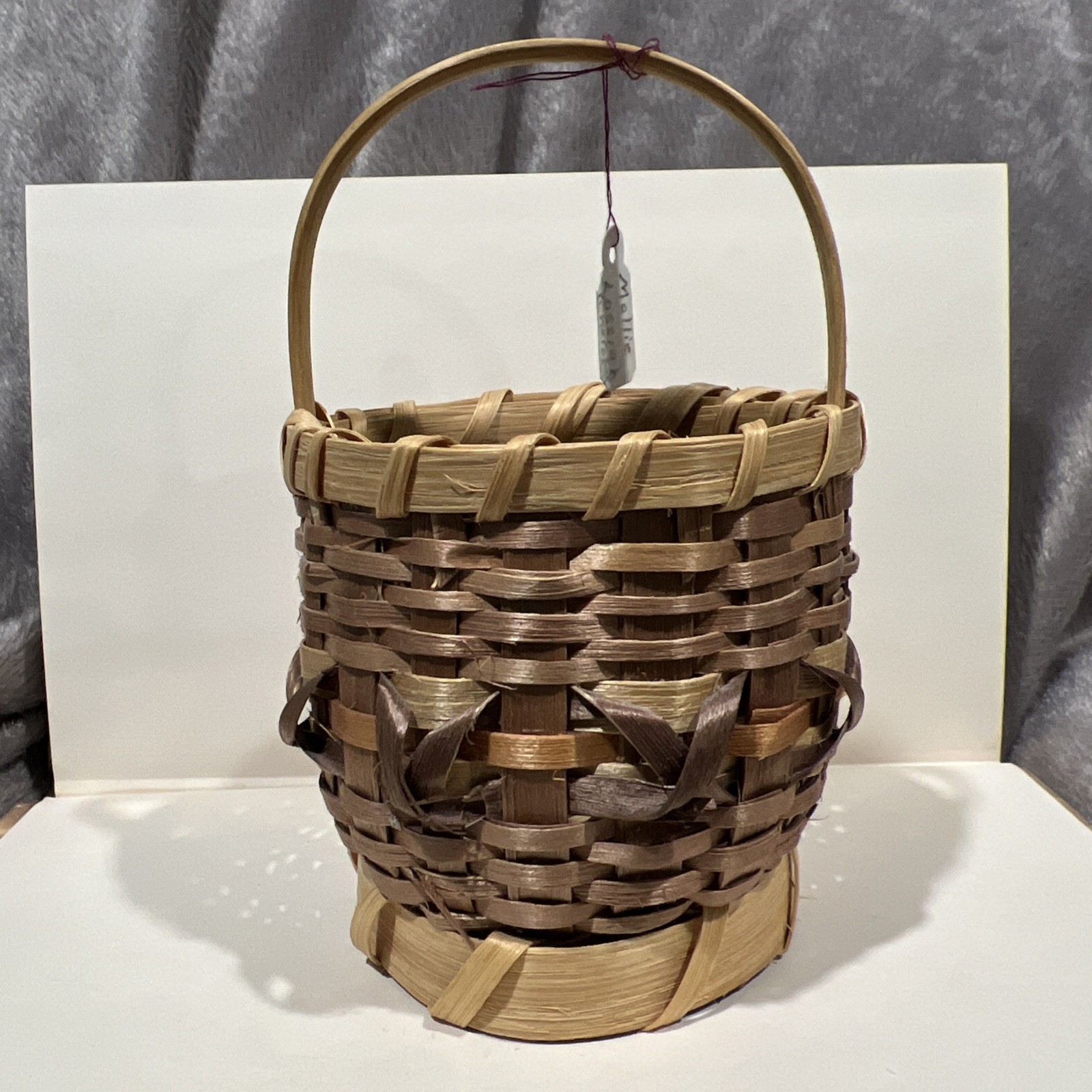 Cherokee Vintage Native American Splint Miniature Tiny Basket Cherokee Vintage Native American Splint Miniature Tiny Basket