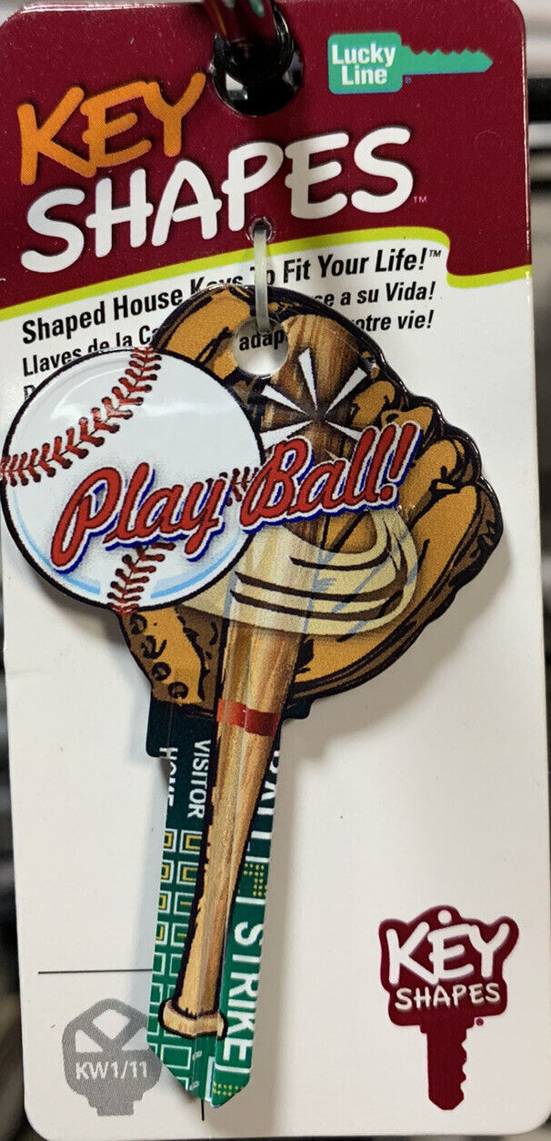 Groovy Baseball House 3D Sports Key Blank \