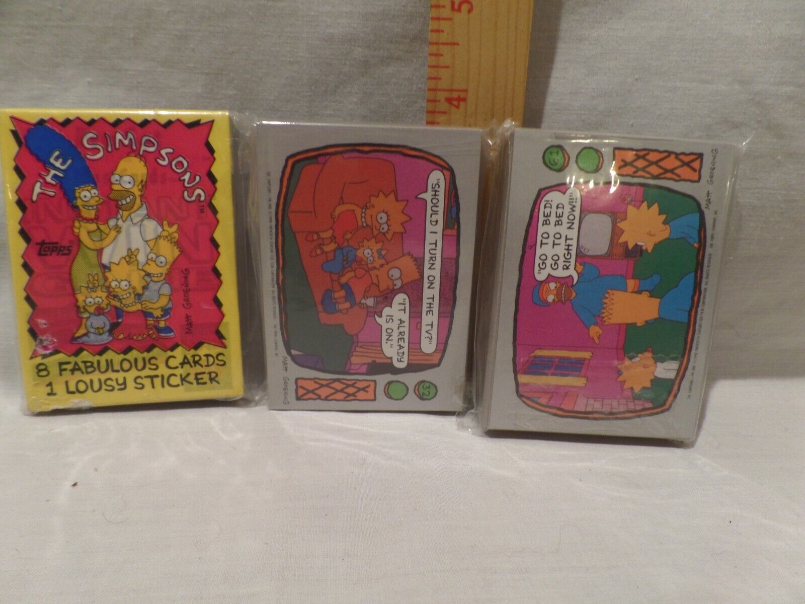 1990 TOPPS THE SIMPSONS TRADING CARD SET COMPLETE 88 CARDS NO STICKERS