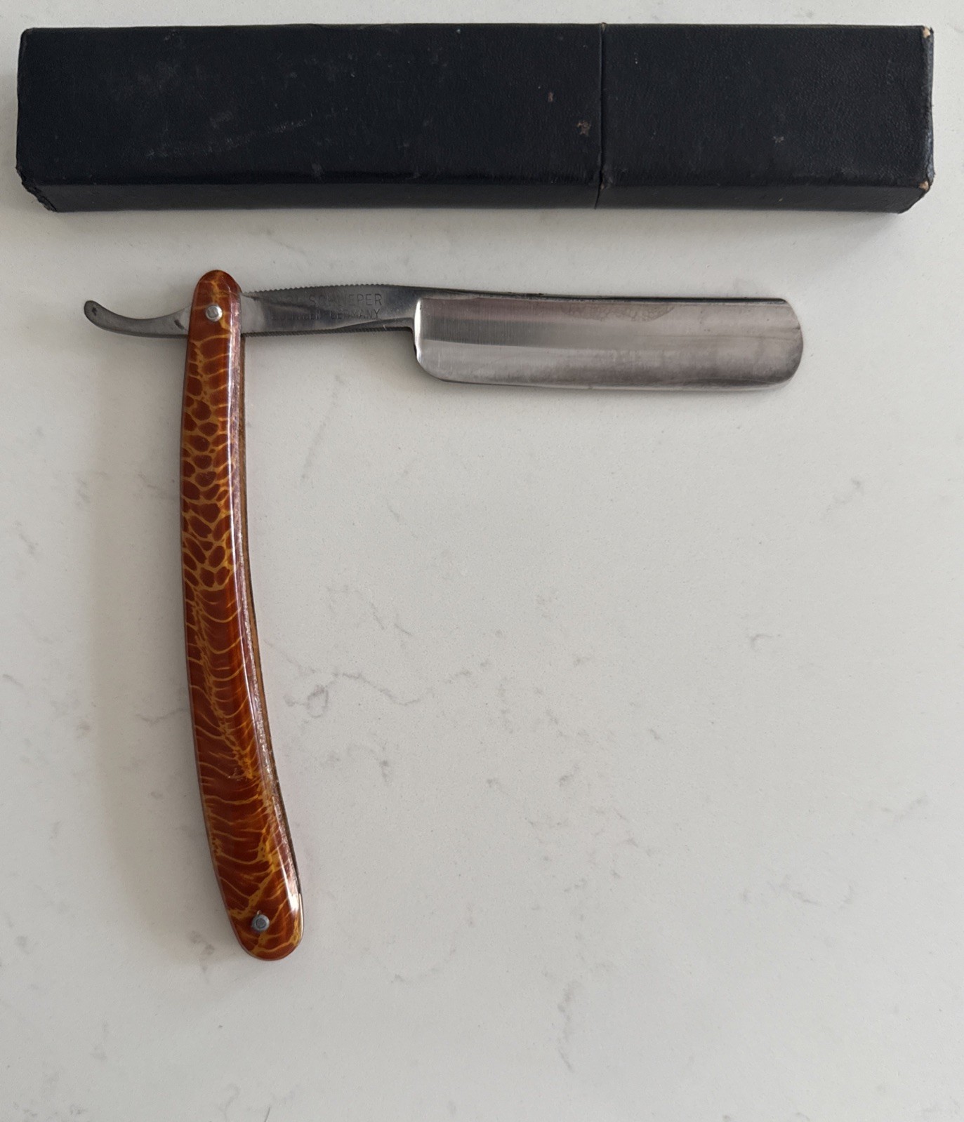 RARE Vintage 1901/13 CARL SCHLIEPER Straight Razor Solingen Germany RARE Vintage 1901/13 CARL SCHLIEPER Straight Razor Solingen Germany