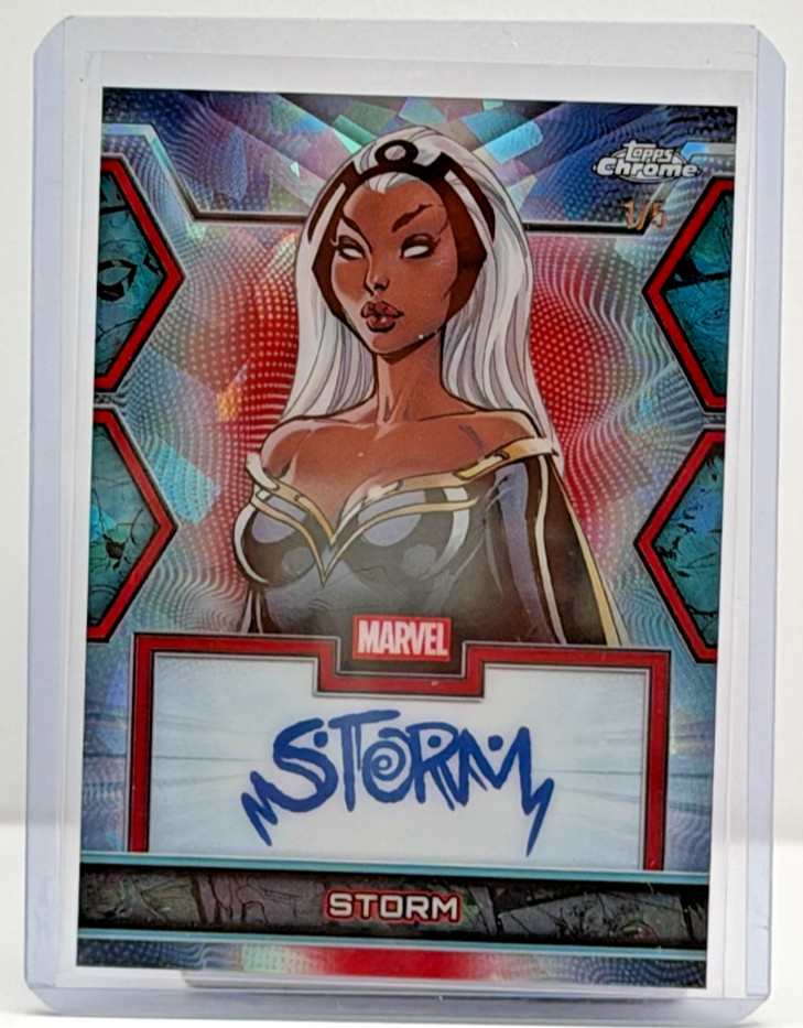 2026 Topps Chrome Marvel Storm Red Wave Facsimile Auto 1/5 MF-ST 2026 Topps Chrome Marvel Storm Red Wave Facsimile Auto 1/5 MF-ST