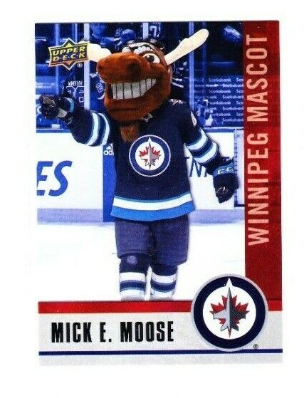 Upper Deck 2021 National Hockey Card Day Mascot MICK E. MOOSE M-7 Jets NHCD