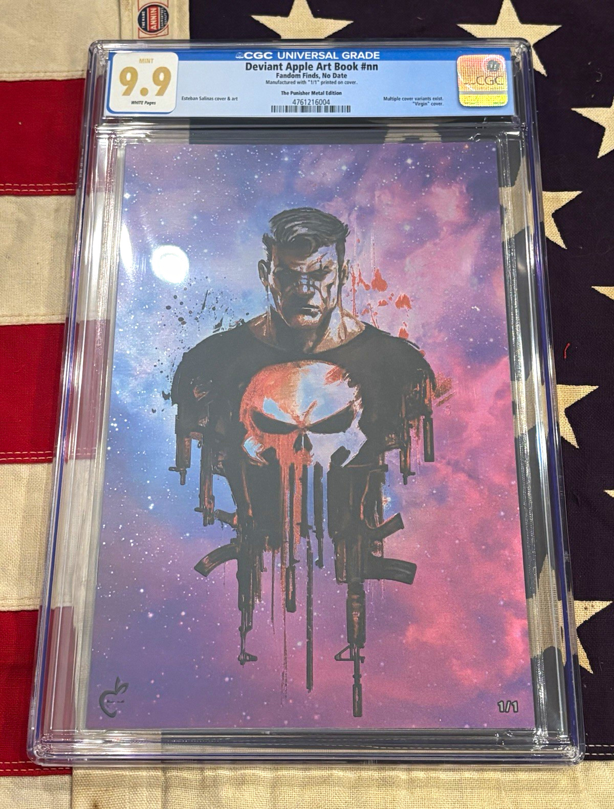 🔥🔥Punisher Marvel CGC 9.9 MINT🔥 Metal Cover 1 of 1 🔥🔥Punisher Marvel CGC 9.9 MINT🔥 Metal Cover 1 of 1