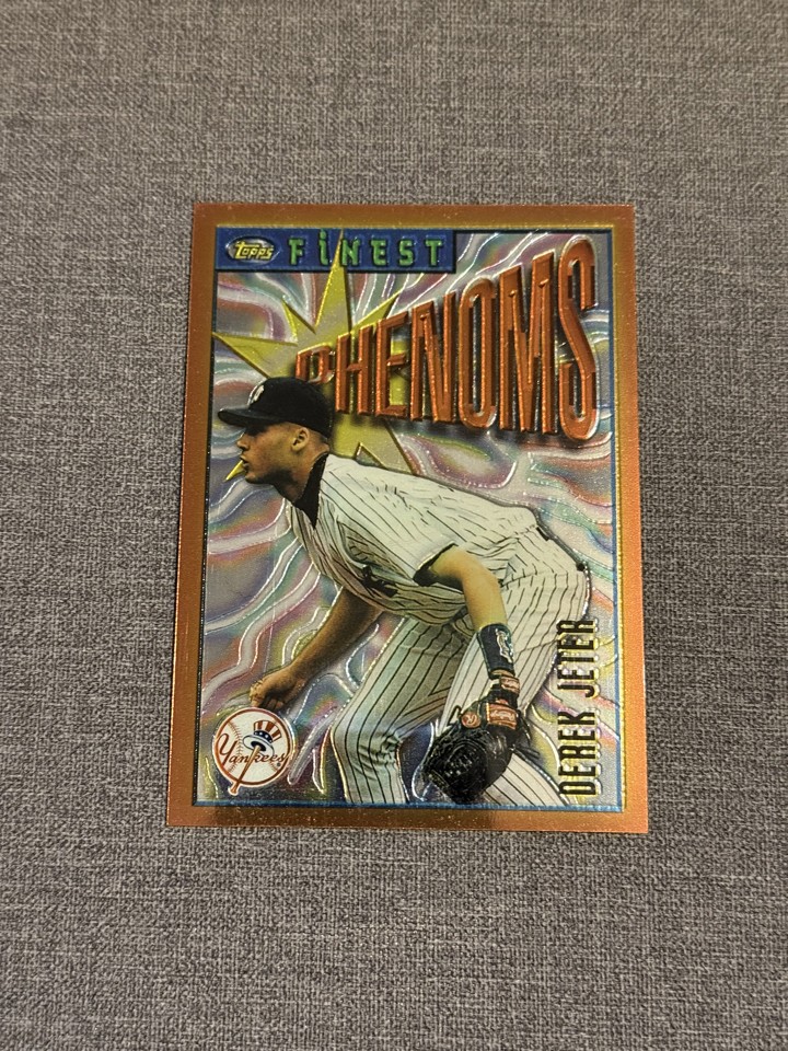 1996 Topps Finest - Derek Jeter #92 1996 Topps Finest - Derek Jeter #92