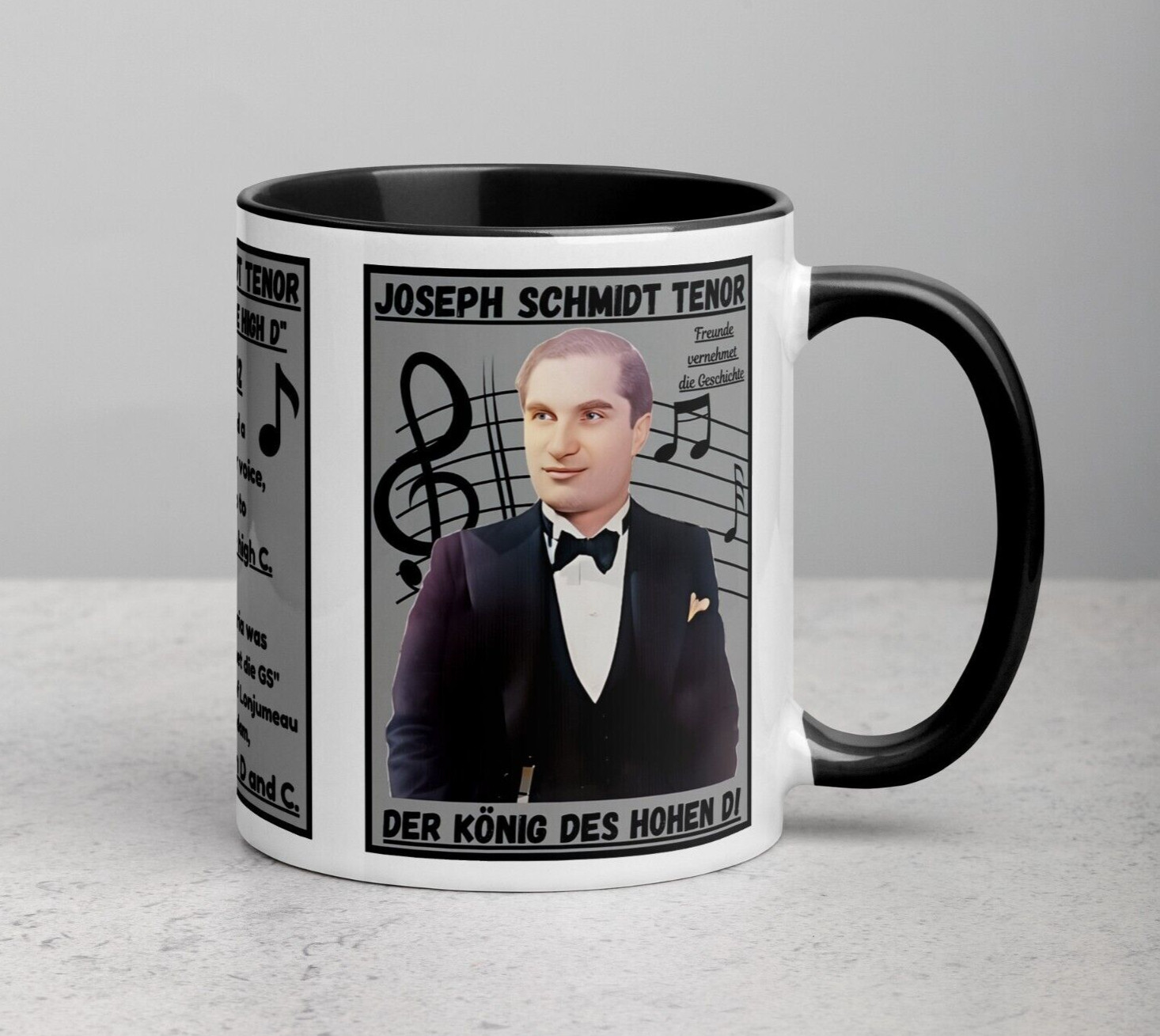 Joseph Schmidt Legendary Tenor The King of the HIGH D Premium Coffee Mug 11oz
