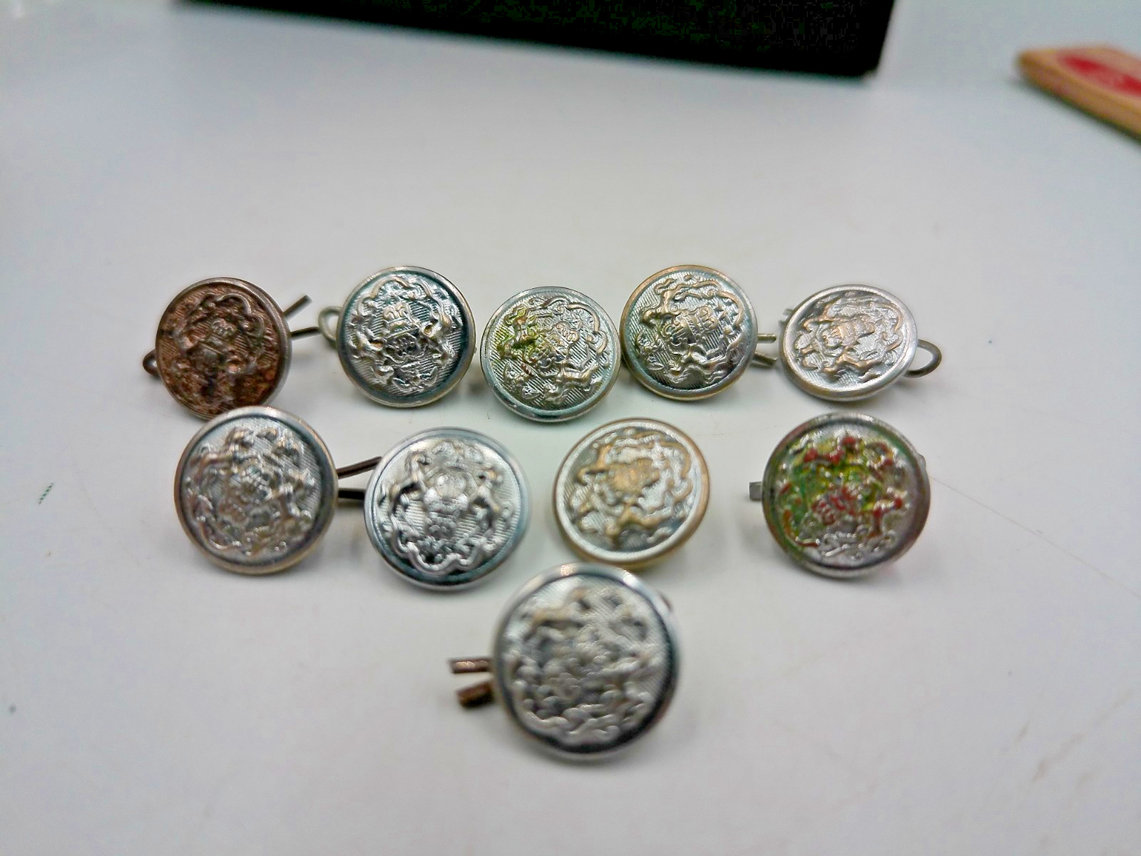 Lot of 10 Vintage Pennsylvania State Seal Uniform Buttons 'Superior Quality'