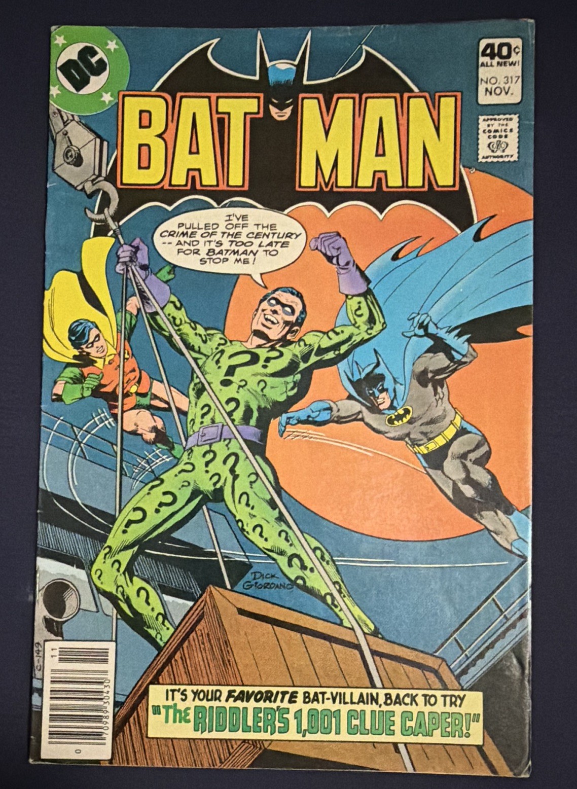 DC Comics Batman #317 (November) Bronze Age Dick Giordano Batman Robin Riddler DC Comics Batman #317 (November) Bronze Age Dick Giordano Batman Robin Riddler