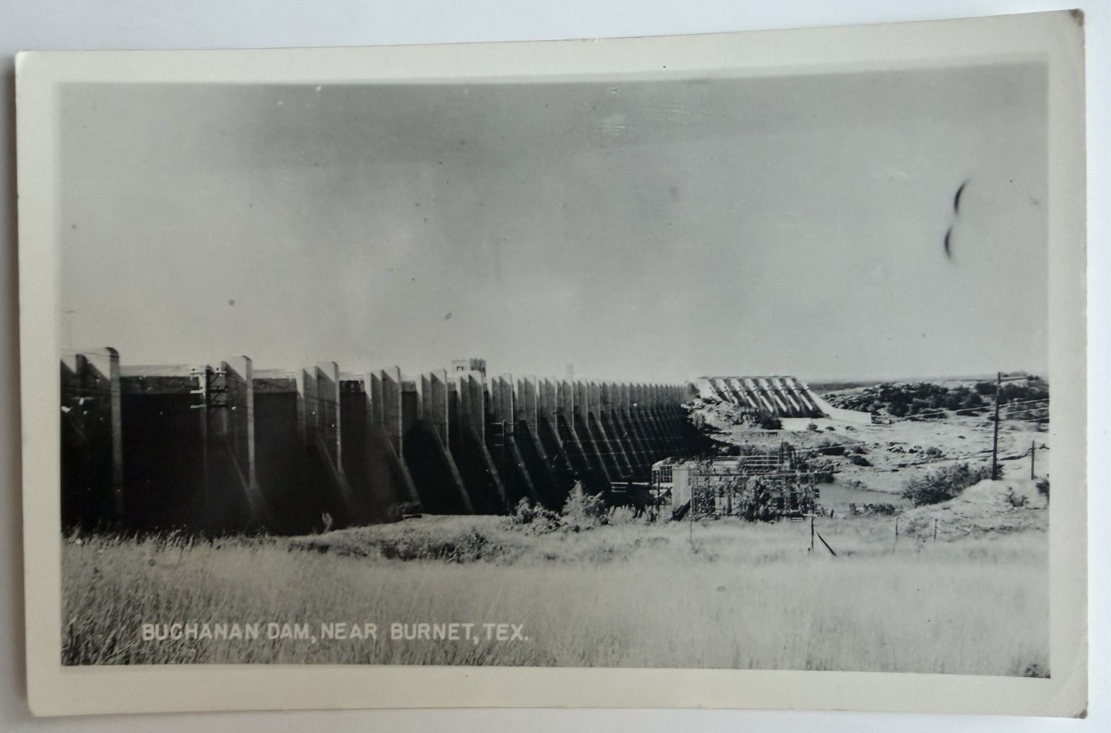 c1940s RPPC Buchanan Dam Burnet Texas Real Photo Postcard c1940s RPPC Buchanan Dam Burnet Texas Real Photo Postcard