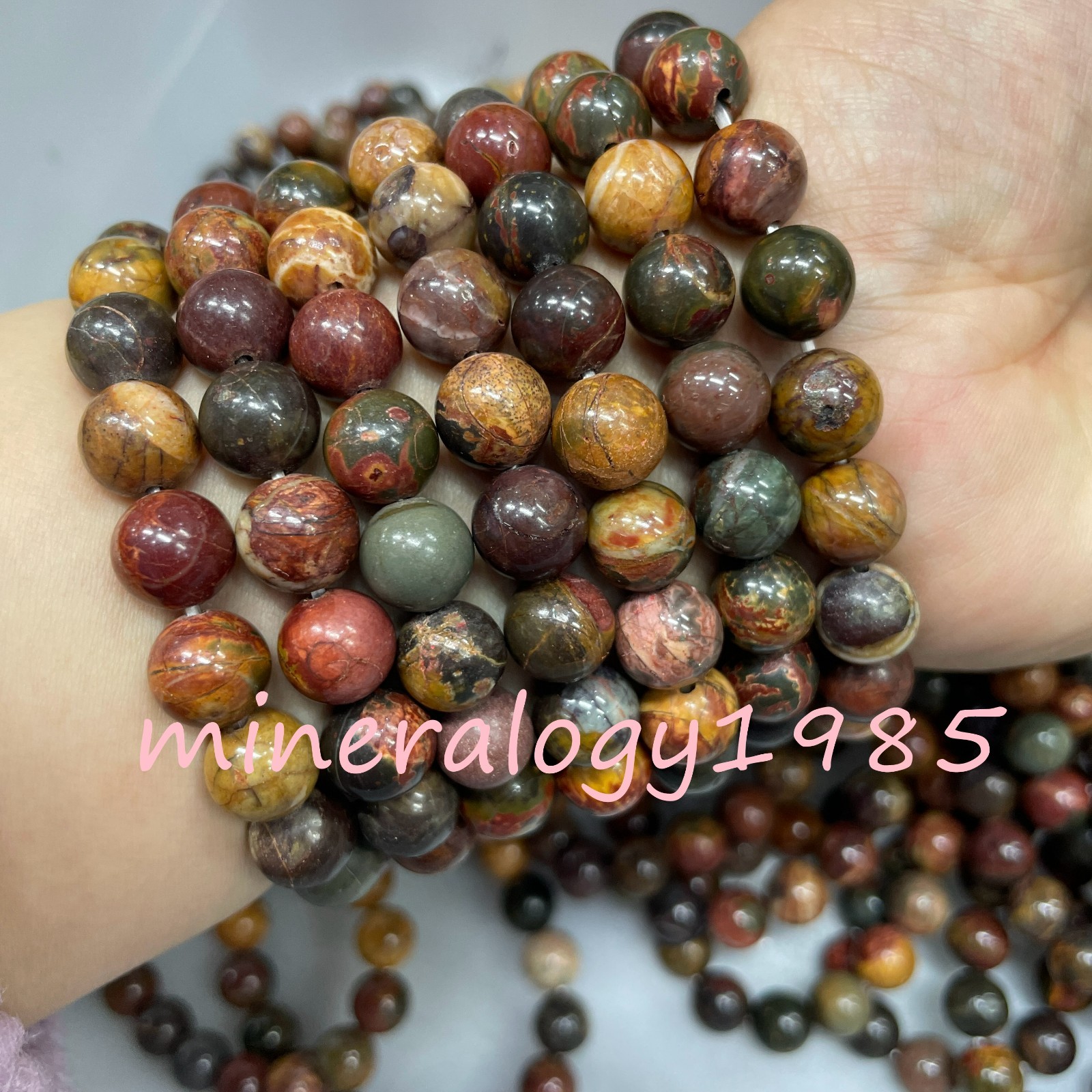 10mm Wholesale 10Pcs colorful Stone ball beads 7.5'' Crystal Bracelet 10mm Wholesale 10Pcs colorful Stone ball beads 7.5'' Crystal Bracelet