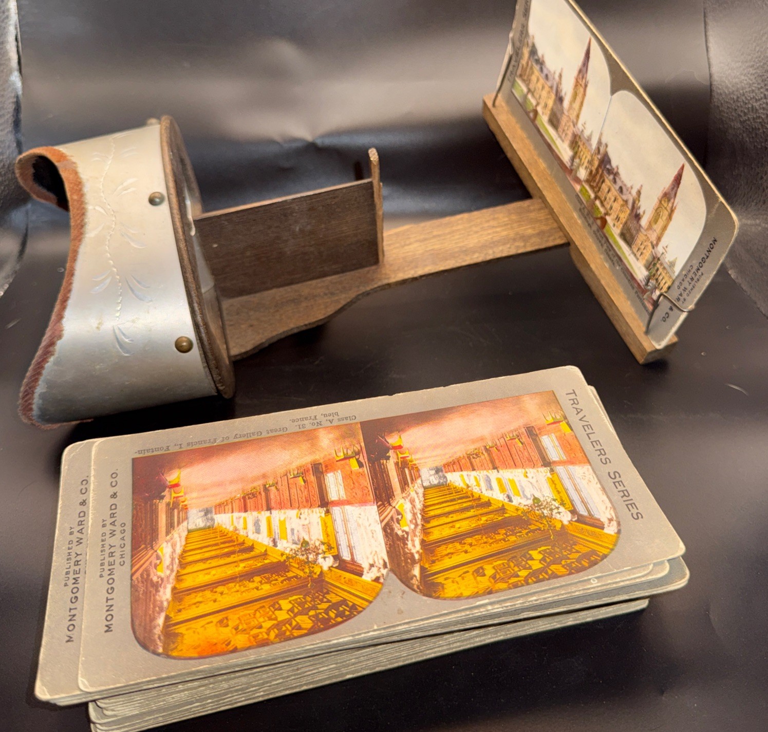 Antique Stereoscope Keystone Viewer Stereoview w/ Lot of Misc Viewer Cards Antique Stereoscope Keystone Viewer Stereoview w/ Lot of Misc Viewer Cards