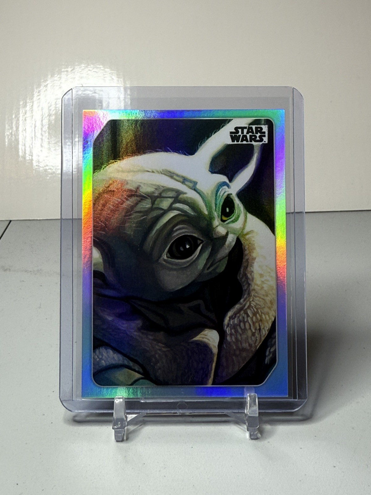 2023 Topps Star Wars Galaxy Europe Celebration Grogu The Child Silver Holo #33 2023 Topps Star Wars Galaxy Europe Celebration Grogu The Child Silver Holo #33