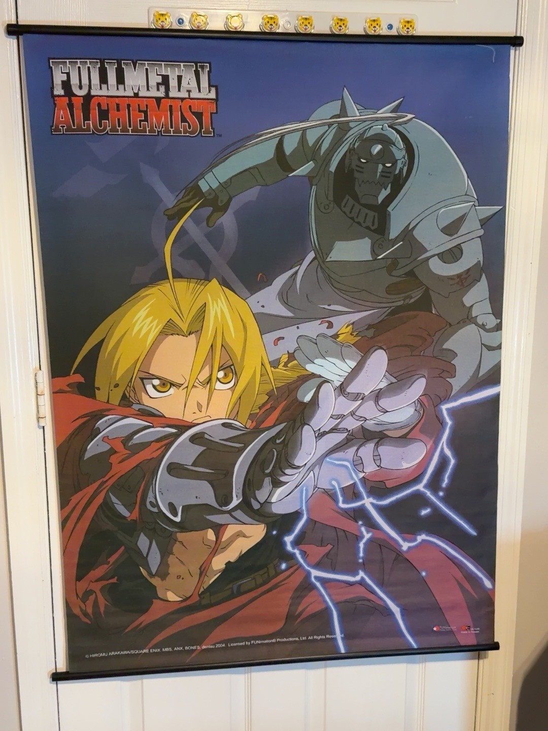 Vintage 2004 Fullmetal Alchemist Wall Scroll Edward Alphonse 42x31.5 Anime Vintage 2004 Fullmetal Alchemist Wall Scroll Edward Alphonse 42x31.5 Anime
