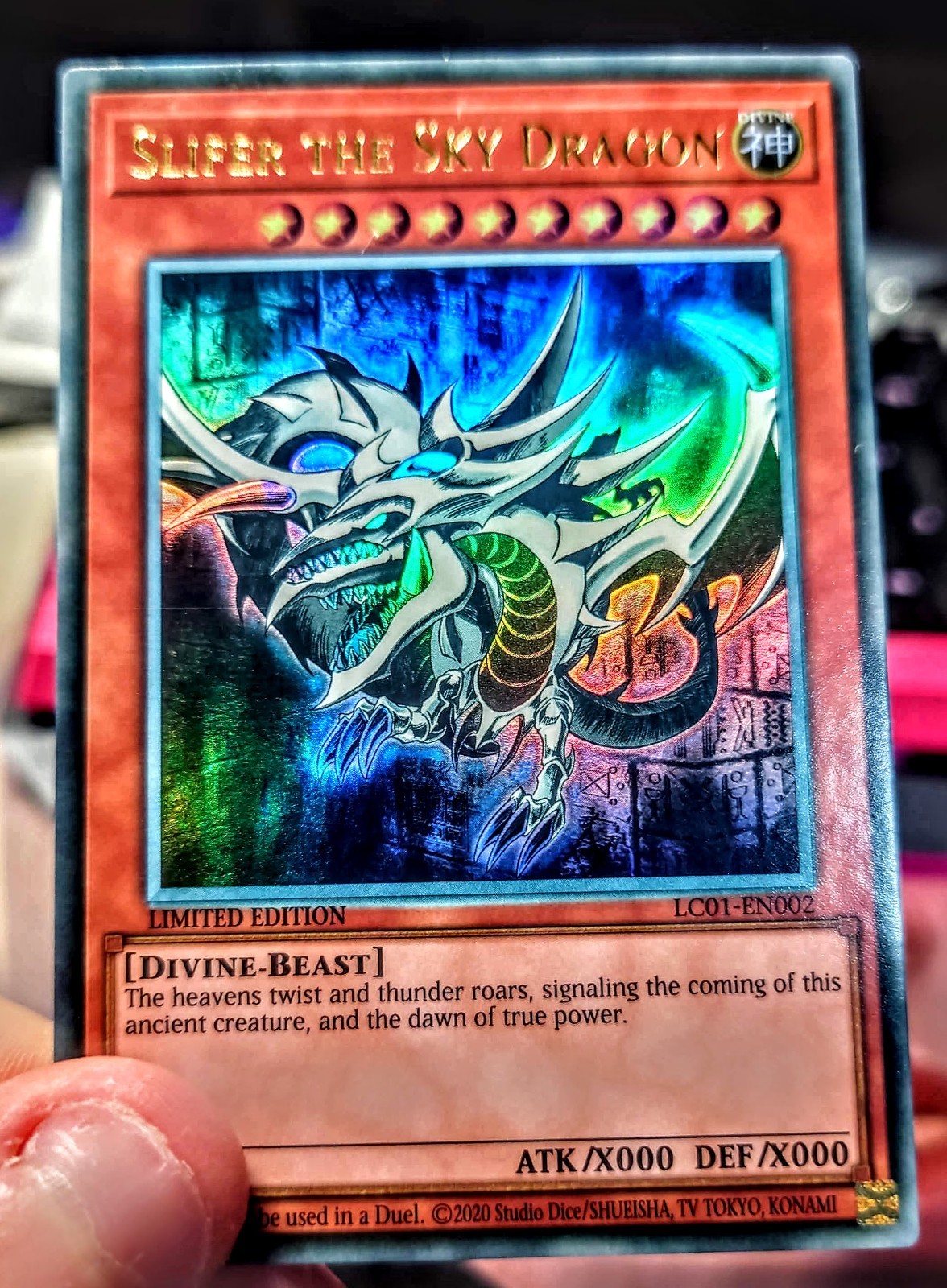 Yu-Gi-Oh Ghost Rare Style Slifer The Sky Dragon Yu-Gi-Oh Ghost Rare Style Slifer The Sky Dragon