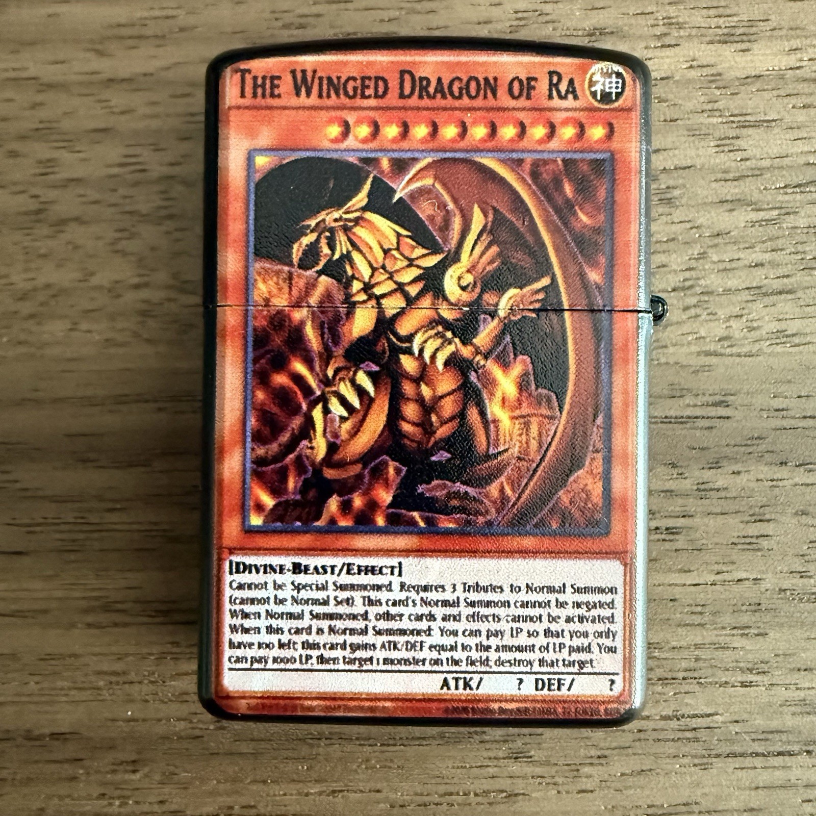 Winged Dragon of Ra Lighter | Windproof Refillable Metal Anime Collectible Winged Dragon of Ra Lighter | Windproof Refillable Metal Anime Collectible