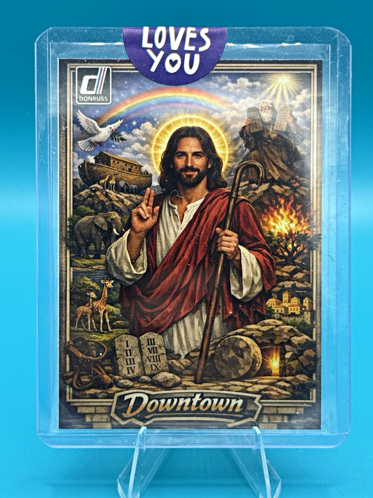 Donruss Downtown Faithful Series Jesus Christ Downtown Insert Non-Sport Card
