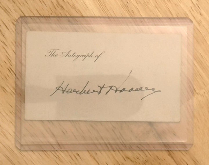 Herbert Hoover Authentic Autograph/Signature - President of the United States Herbert Hoover Authentic Autograph/Signature - President of the United States