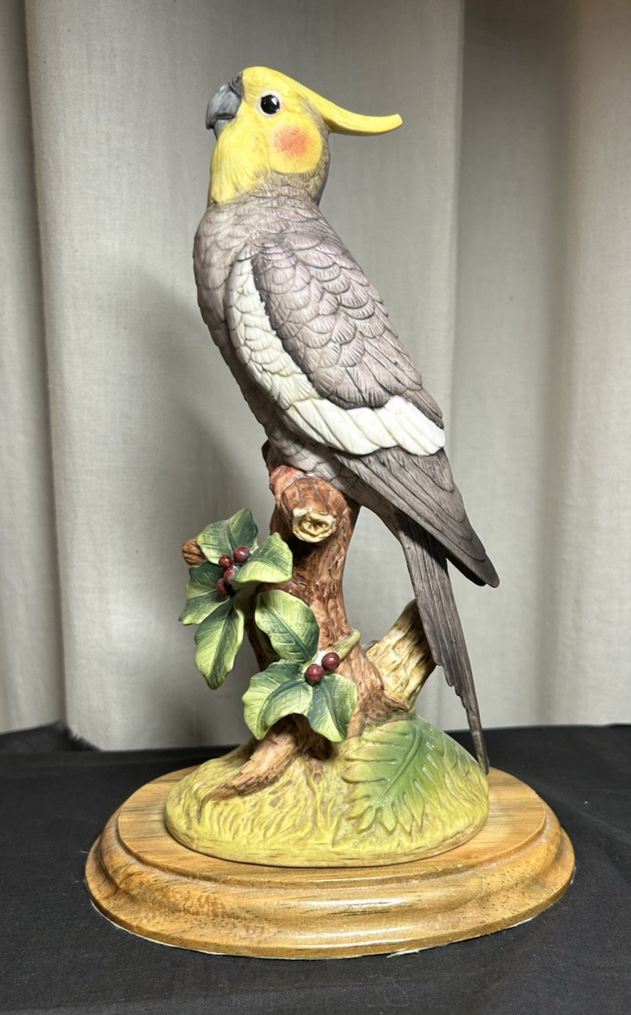 Andrea by Sadek Cockatiel Bird Figurine #6014 Japan 1982 Vintage Andrea by Sadek Cockatiel Bird Figurine #6014 Japan 1982 Vintage