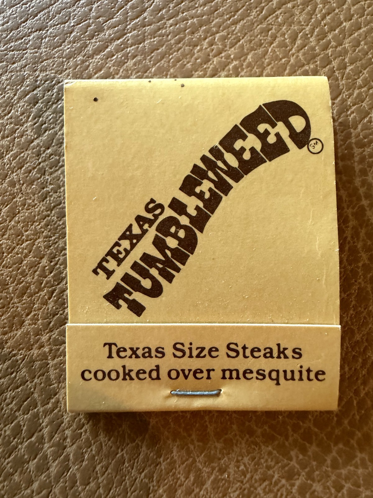 Vintage Texas Tumbleweed Steakhouse Matchbook Dallas Texas 1980s Unstruck Vintage Texas Tumbleweed Steakhouse Matchbook Dallas Texas 1980s Unstruck