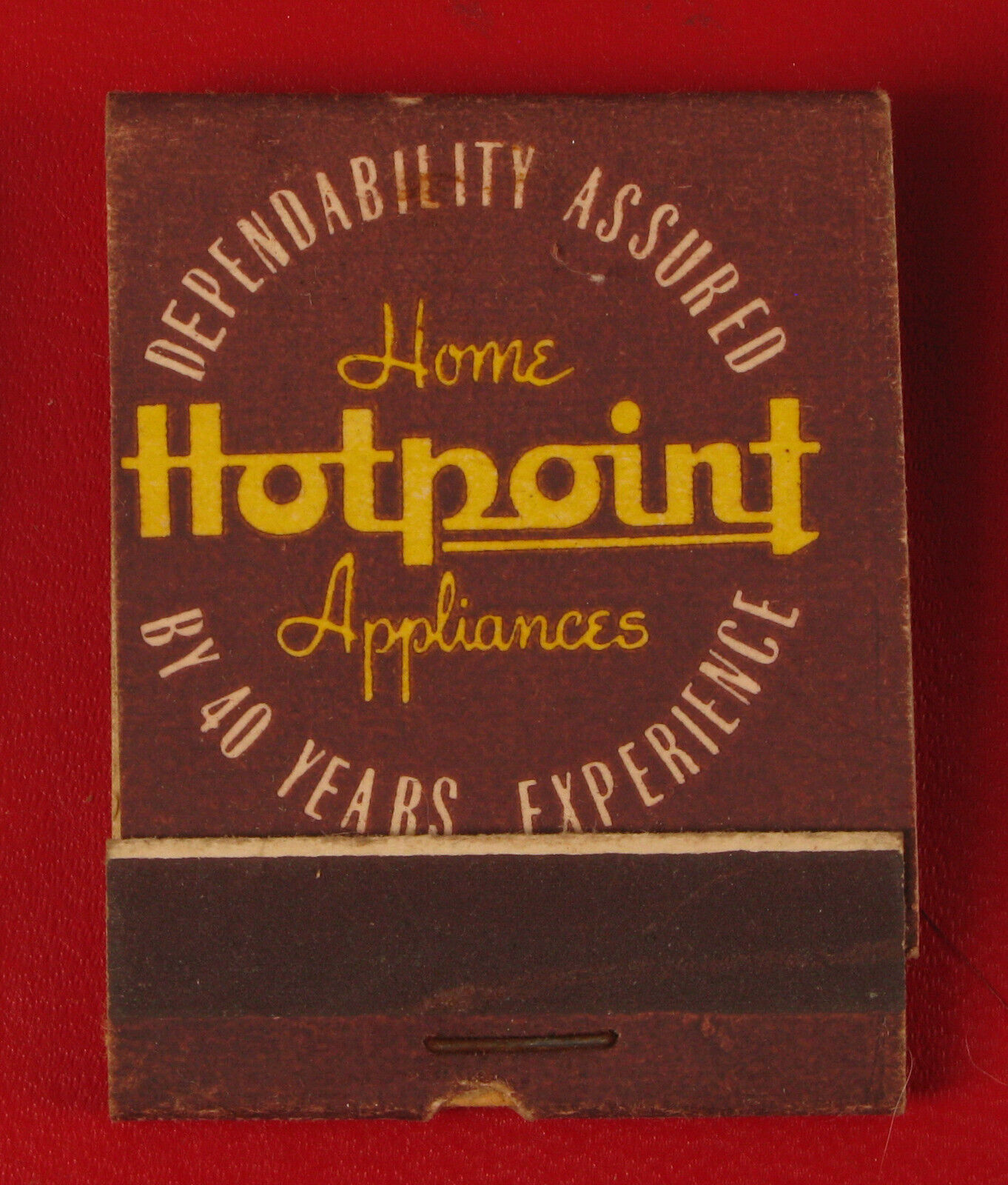 VINTAGE HOTPOINT APPLIANCES STOVE OVEN ADVERTISING MATCHBOOK MATCHES 