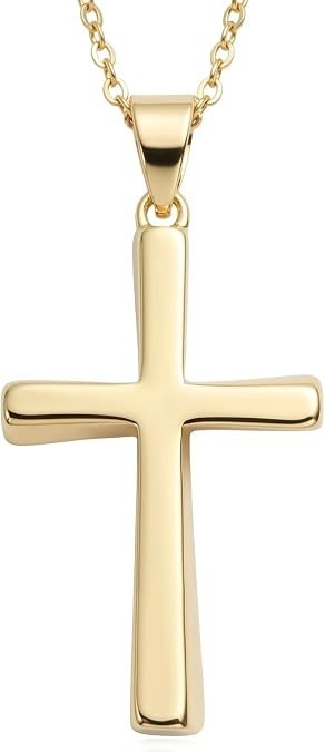 Cross Necklace for Women 14K Gold Cross Necklace Gold Cross Chain Minimalist Pen Cross Necklace for Women 14K Gold Cross Necklace Gold Cross Chain Minimalist Pen