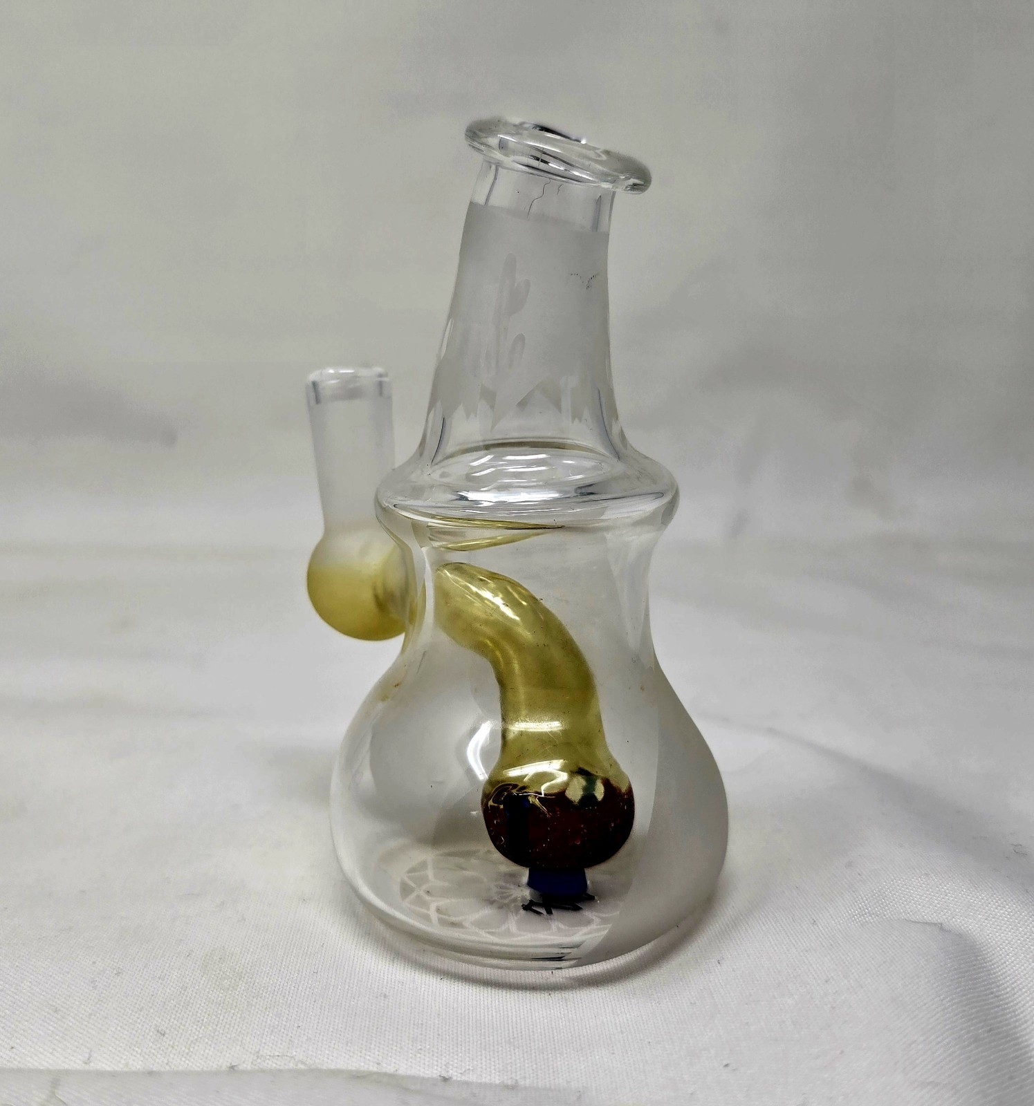 Brown Boy Scuff Desert Scruff Borosilicate Rig UV Diffuser Heady 5.5\