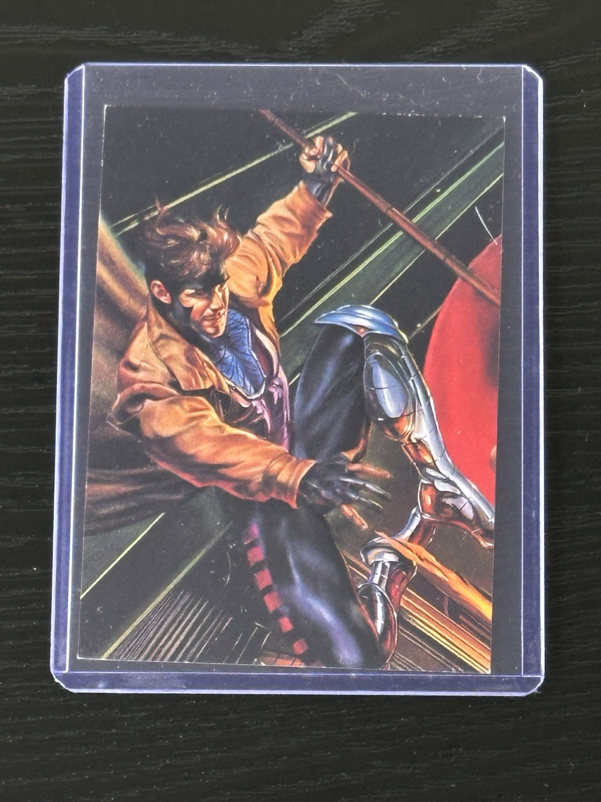 1996 SkyBox Marvel vs DC Impact Gambit 10 Embossed Chase Card 1996 SkyBox Marvel vs DC Impact Gambit 10 Embossed Chase Card