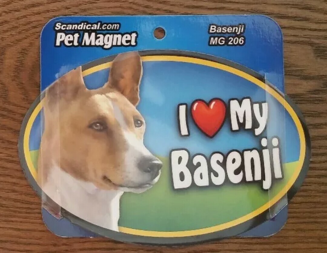 Scandical I Love My Dog Laminated Car Pet Magnet 4\ Scandical I Love My Dog Laminated Car Pet Magnet 4\