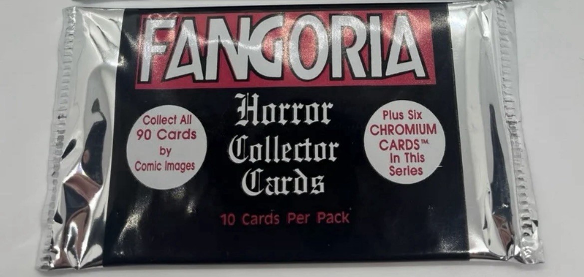 FANGORIA Horror Collector Cards Trading Card Pack FRESH UNOPENED 10-CARD PACK FANGORIA Horror Collector Cards Trading Card Pack FRESH UNOPENED 10-CARD PACK