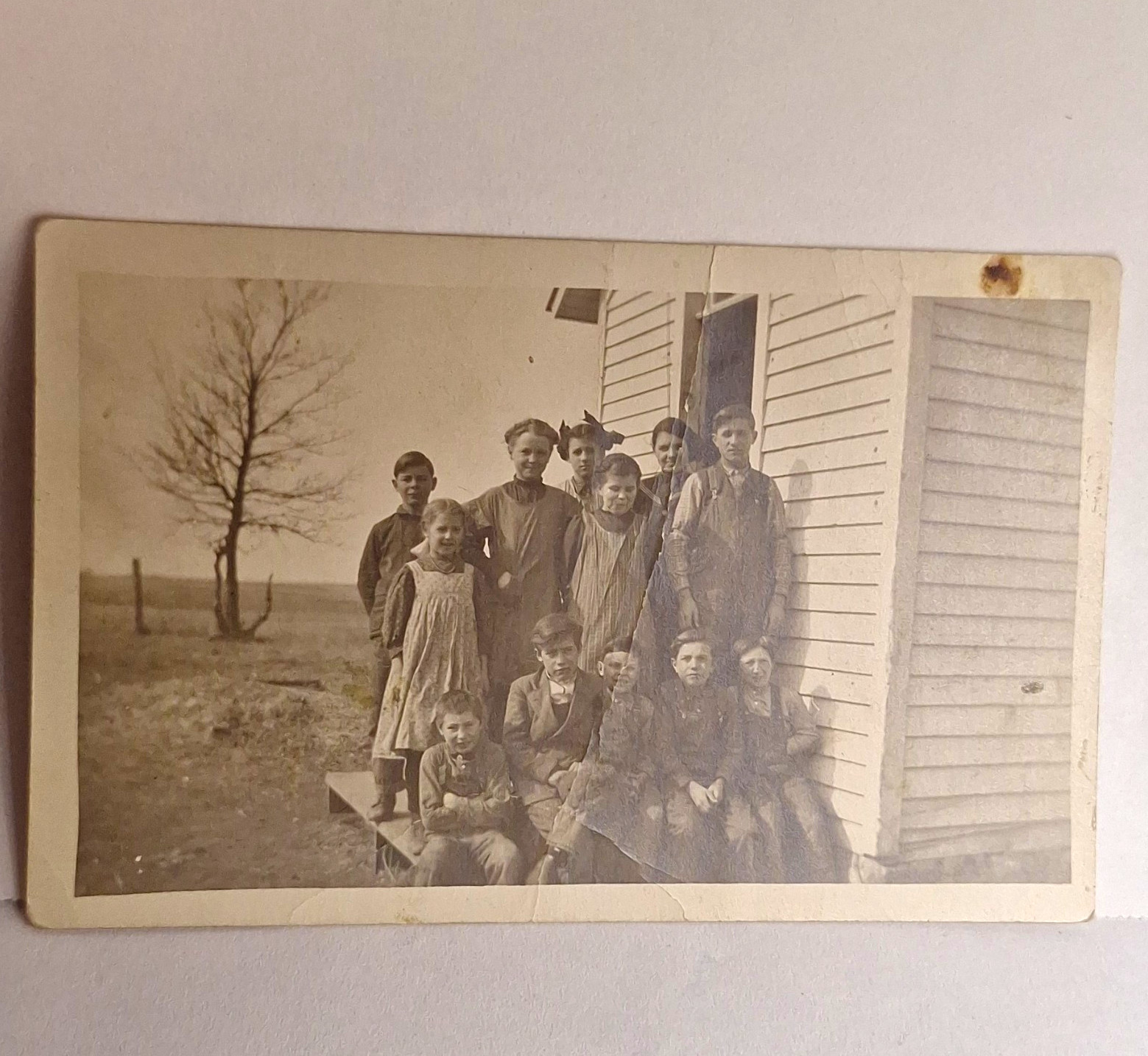 Vintage Real Photo RPPC Children Group Postcard Divided Back Unposted Original Vintage Real Photo RPPC Children Group Postcard Divided Back Unposted Original